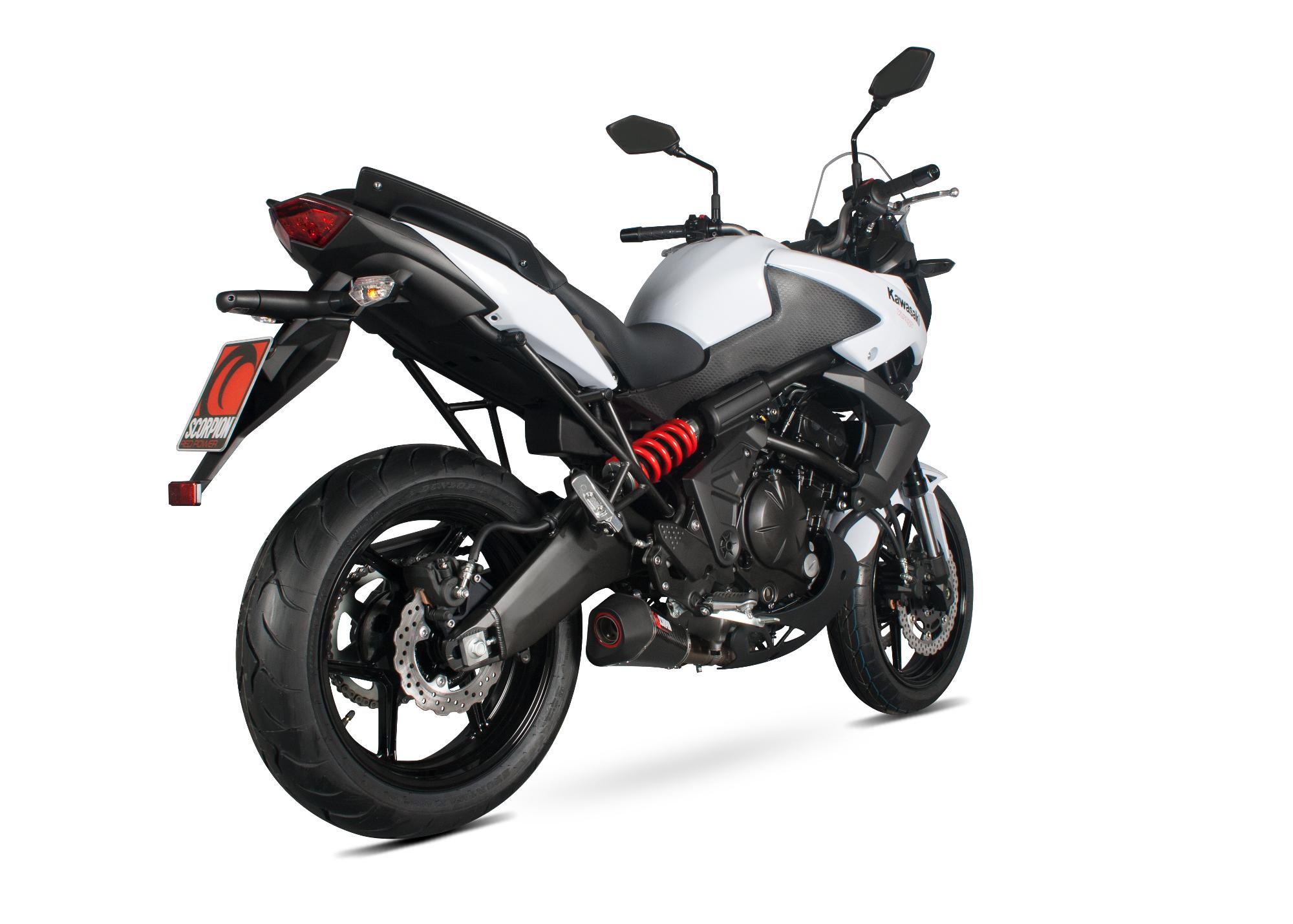 Scorpion Exhausts Rka103ceo - Scorpion Serket Taper Carbon Fibre Exhaust - Kawasaki Versys 650 - 2007 - 2014