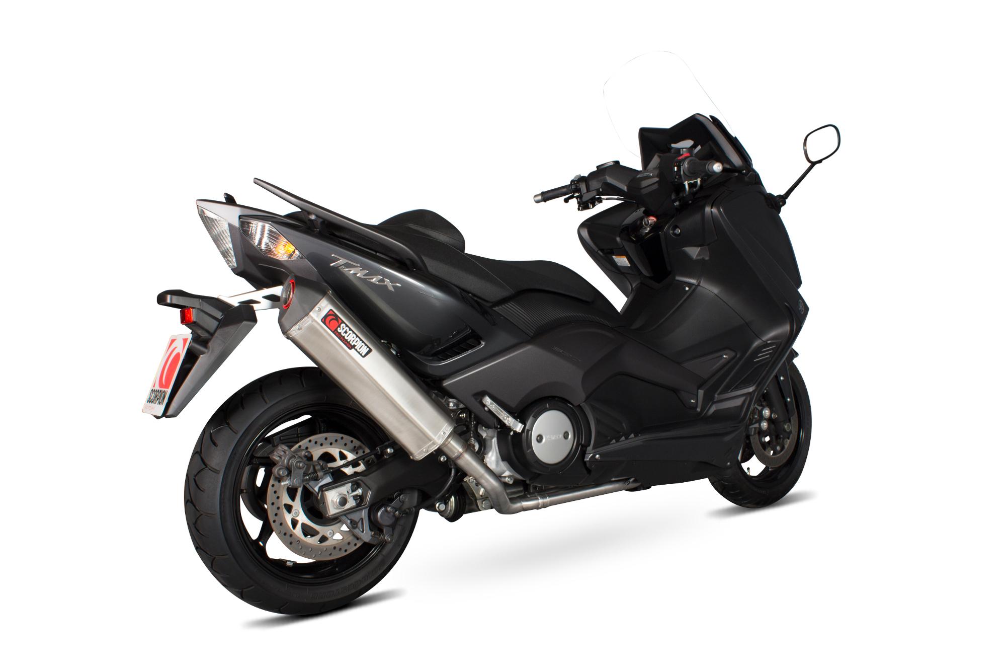 Scorpion Exhausts Red Rya182seo - Scorpion Serket Parallel Stainless Oval Exhaust - Yamaha Tmax 530 2012 - 2016