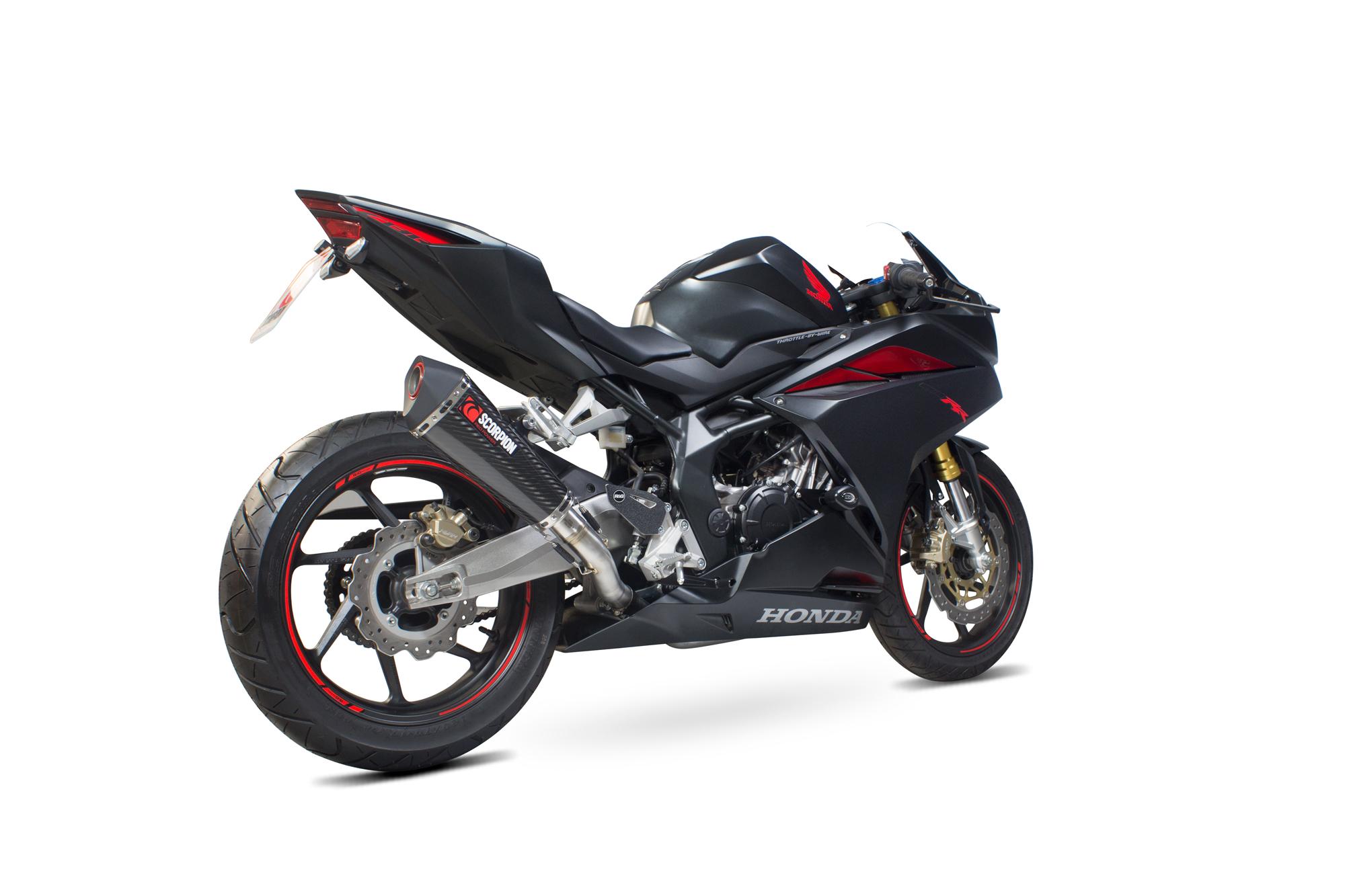 RHA177SYSCEO - Scorpion Serket Taper Carbon Exhaust - Honda CBR 250 RR Full System - 2017 - 2018