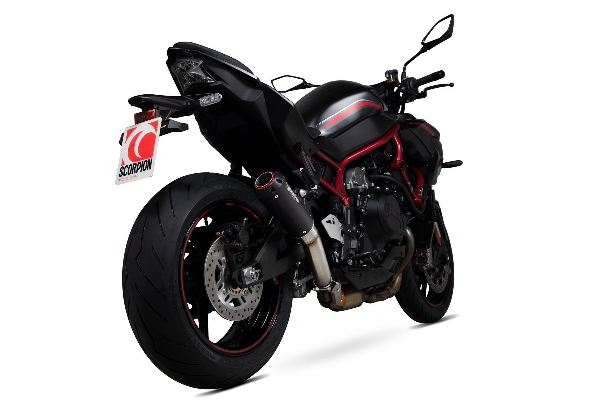 Scorpion Exhausts Red/Black Pka135bcer - Scorpion Power Ceramic Slip-On Exhaust - Kawasaki Z H2 2020