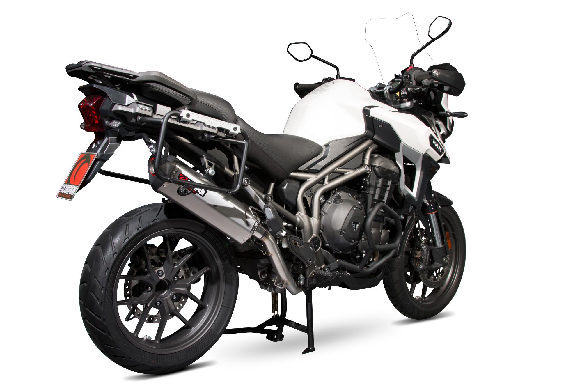 Scorpion Exhausts Red Rtr80seo - Scorpion Serket Parallel Stainless Oval Exhaust - Triumph Tiger 1200 Explorer 2016 - 2018
