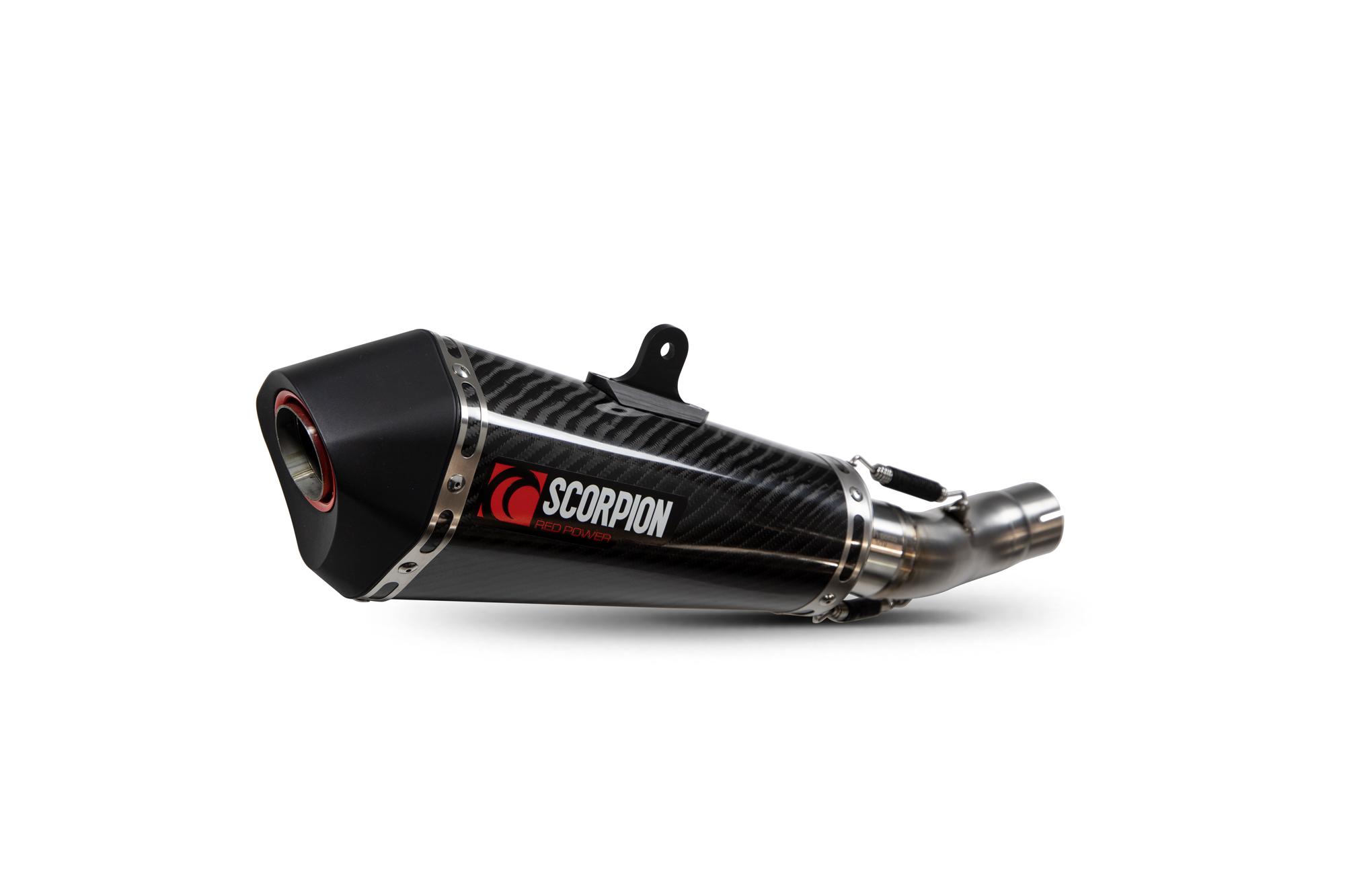 Scorpion Exhausts Rha195ceo - Scorpion Serket Taper Carbon Fibre Slip-On Exhaust - Honda Cb 500 F 2019 - 2021