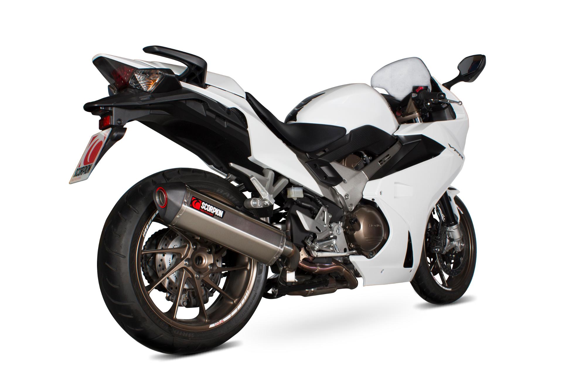 RHA168SEO - Scorpion Serket Parallel Stainless Oval Exhaust - Honda VFR 800F 2014 - 2018