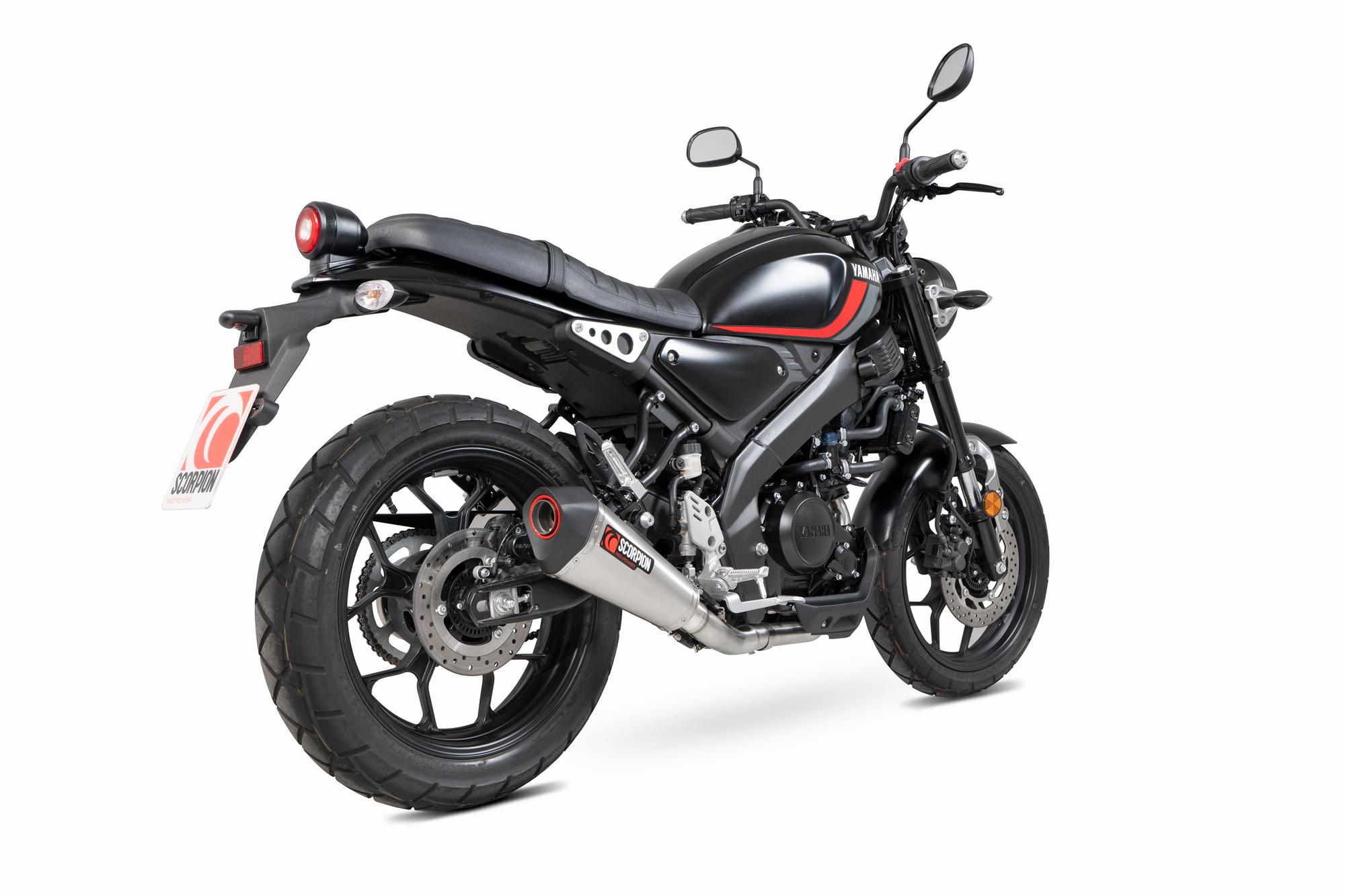 Scorpion Exhausts Red/Black Rya117sysseo - Scorpion Serket Taper Full System Stainless Exhaust - Yamaha Xsr 125 2021