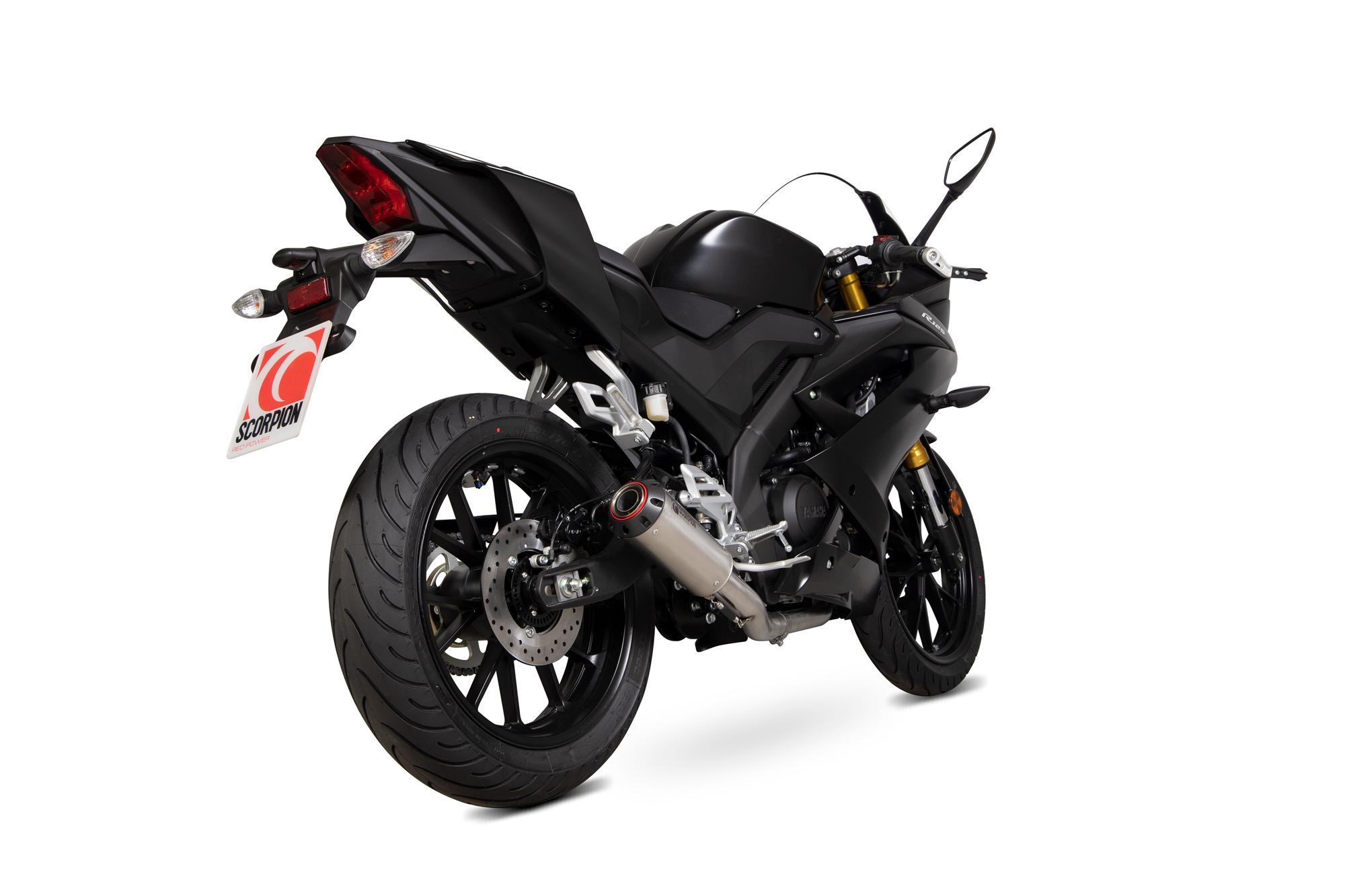 Scorpion Exhausts Red Pya113systeo - Scorpion Power Titanium Exhaust - Yamaha Yzf R125/R15 Full System - 2019
