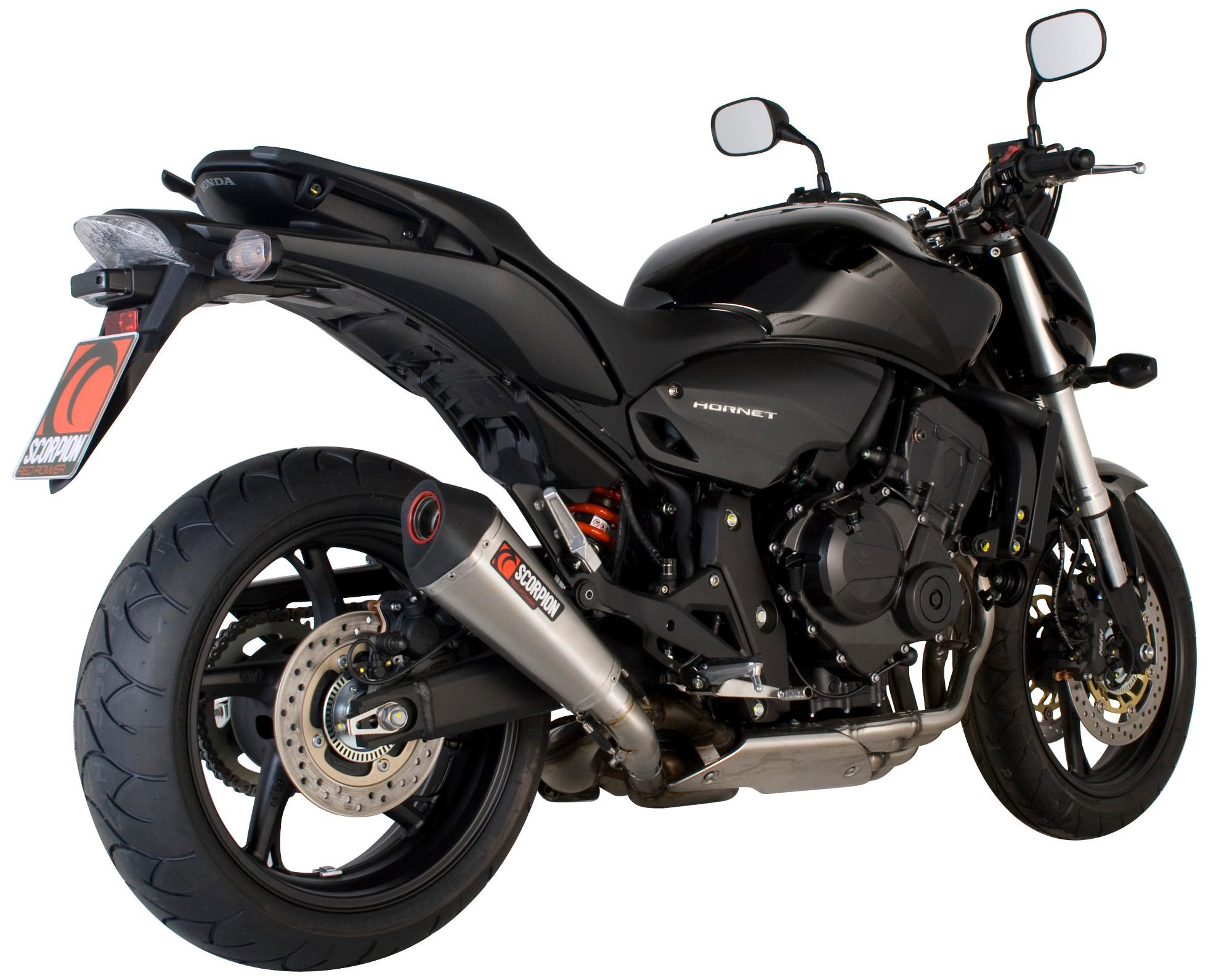 Scorpion Exhausts Red Rha93ceo - Scorpion Serket Taper Carbon Oval Exhaust - Honda Cb 600 Hornet 2007 - 2013