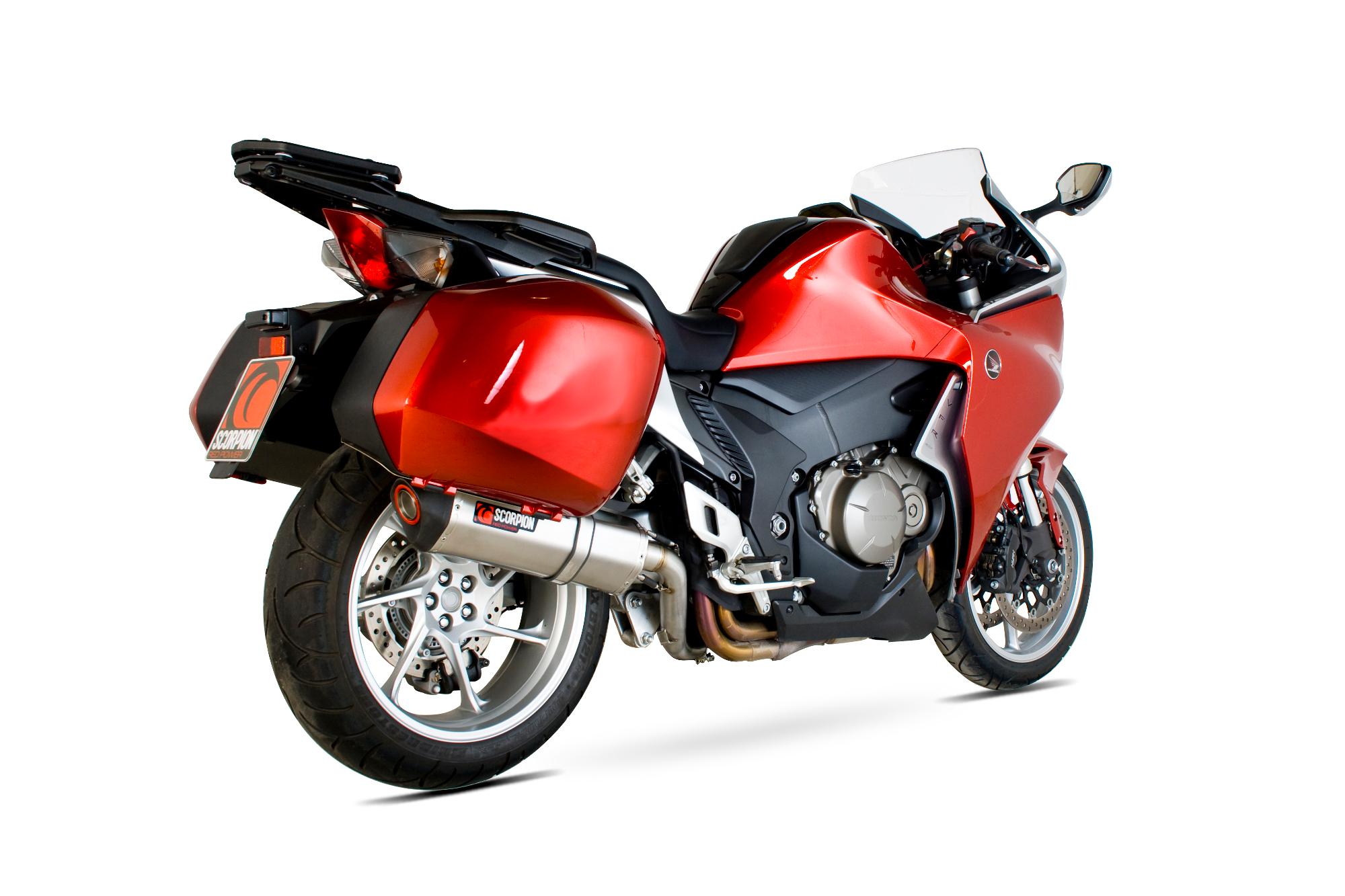 Scorpion Exhausts Red Rha105seo - Scorpion Serket Stainless Oval Exhaust - Honda Vfr 1200 With Panniers 2010 - 2017