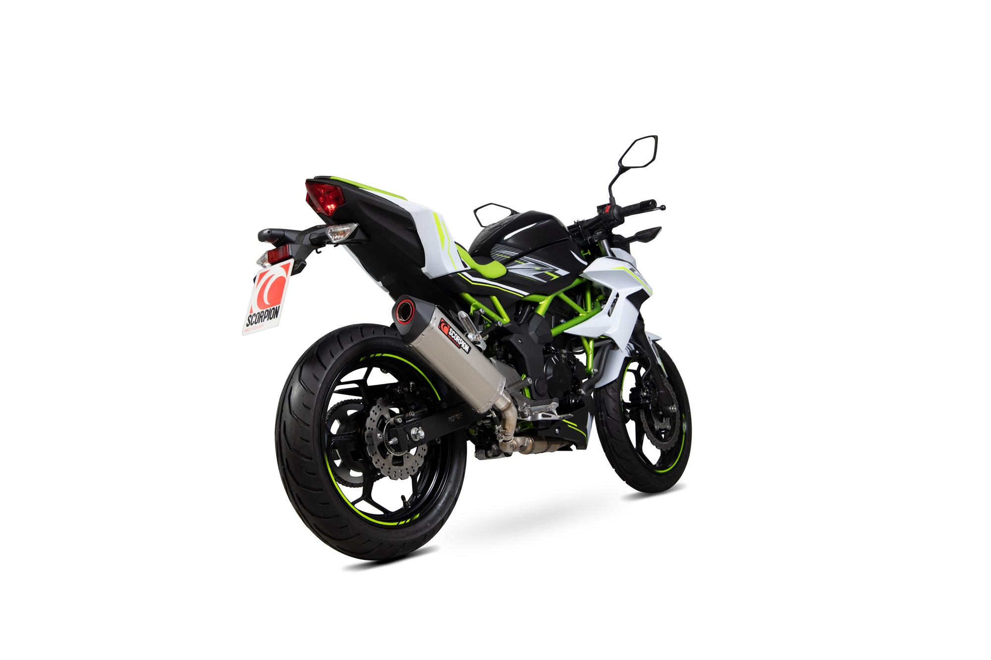 RKA125TEO - Scorpion Serket Parallel Titanium Exhaust - Kawasaki Z125 - 2018 - 2019