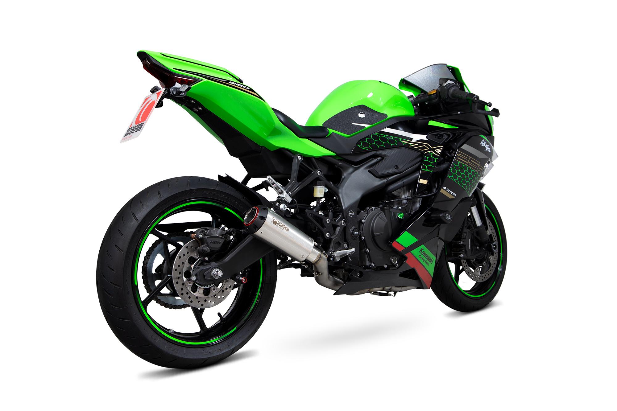 PKA140SYSSEO - Scorpion Red Power Full System Stainless Exhaust - Kawasaki Ninja ZX-25R 2020 - 2021