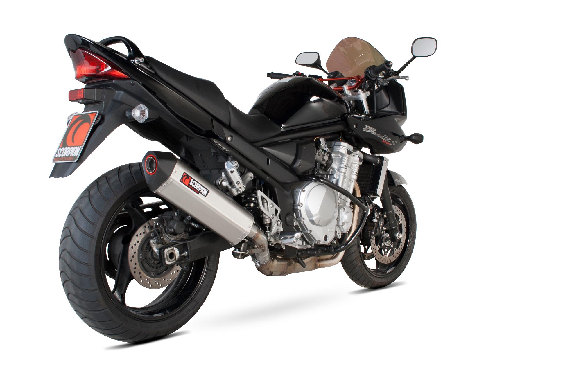Scorpion Exhausts Red Rsi96seo - Scorpion Serket Stainless Oval Exhaust - Suzuki Gsf 1250 Bandit 2007 - 2015