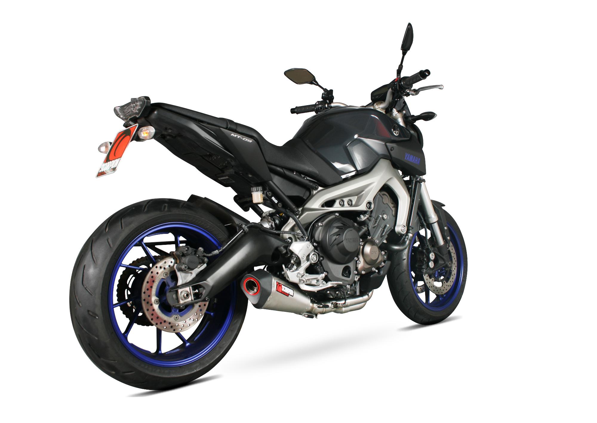 RYA93SYSSEO - Scorpion Serket Taper Stainless Oval Exhaust - Yamaha MT-09 Full System 2013 - 2018