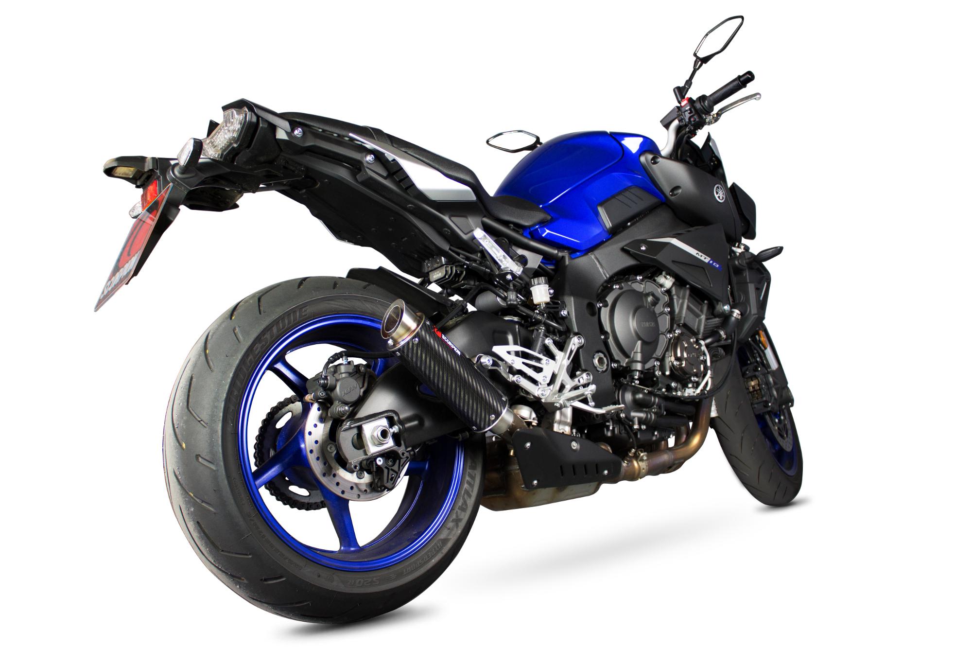 YA1003CEM - Scorpion RP-1 GP Carbon Round Exhaust - Yamaha MT-10 2016 - 2018