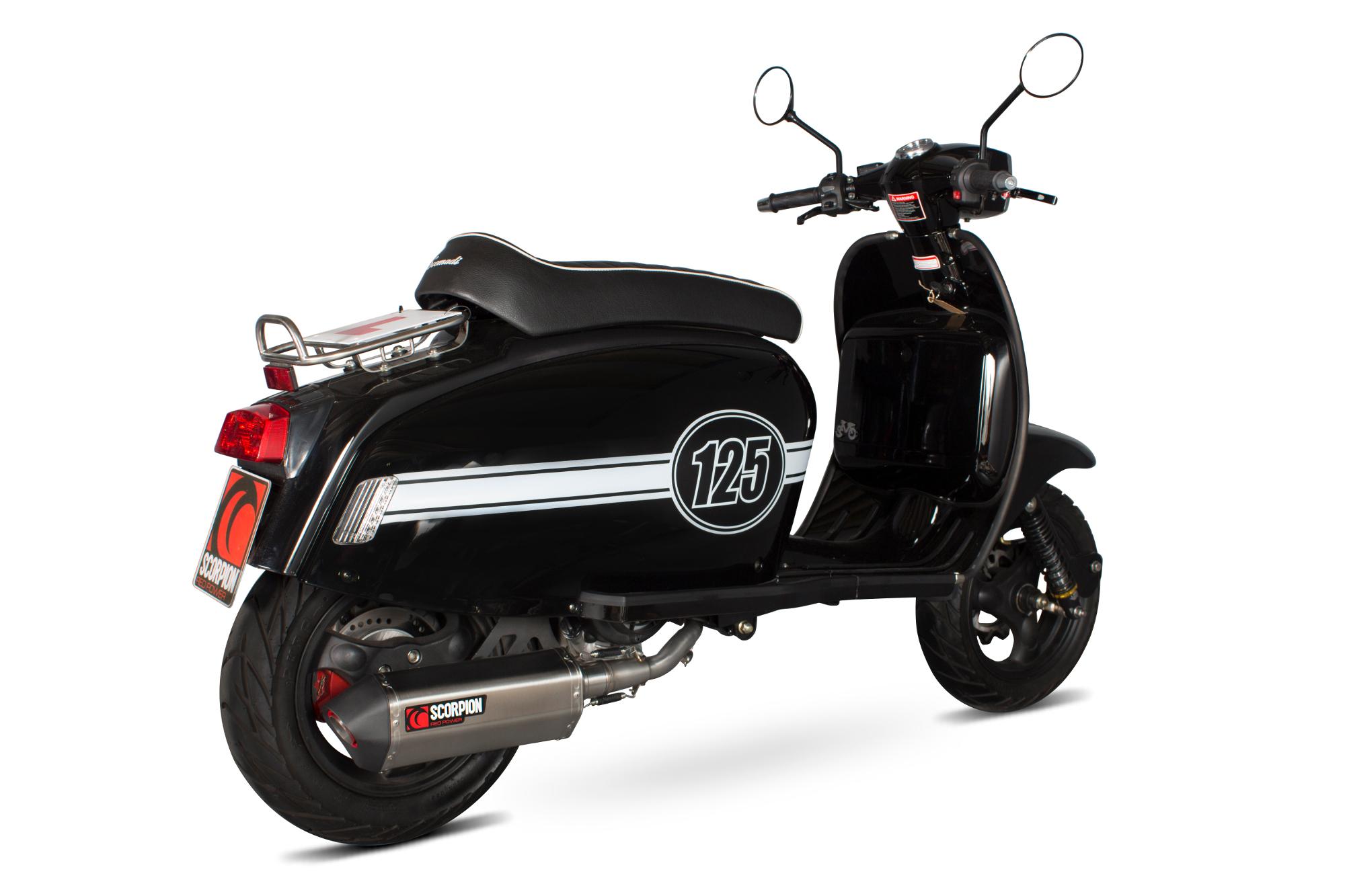 RSM50SEO - Scorpion Serket Parallel Stainless Oval Exhaust - Scomadi TL 125 Full System 2015 - 2017