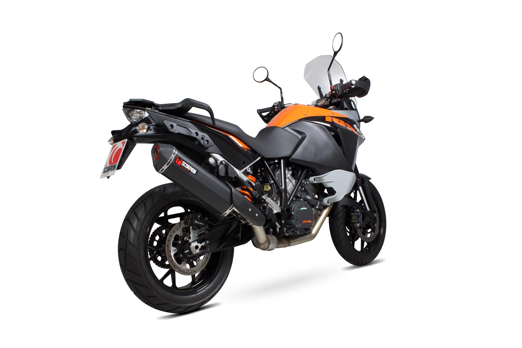 Scorpion Exhausts Black Rkt84bcer - Scorpion Serket Parallel Ceramic Exhaust - Ktm 1050 Adventure 2015 - 2016
