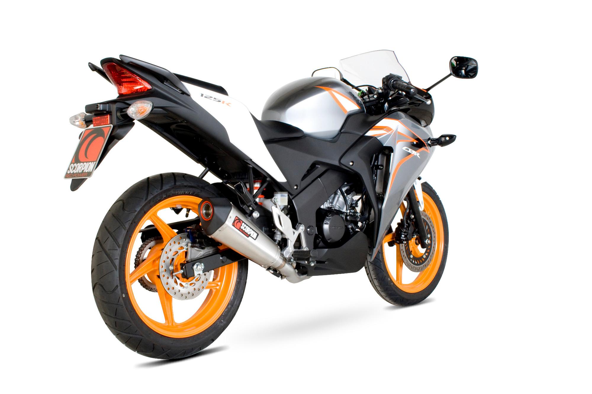 RHA151SEO - Scorpion Serket Taper Stainless Oval Exhaust - Honda CBR 125 R System 2011 - 2016
