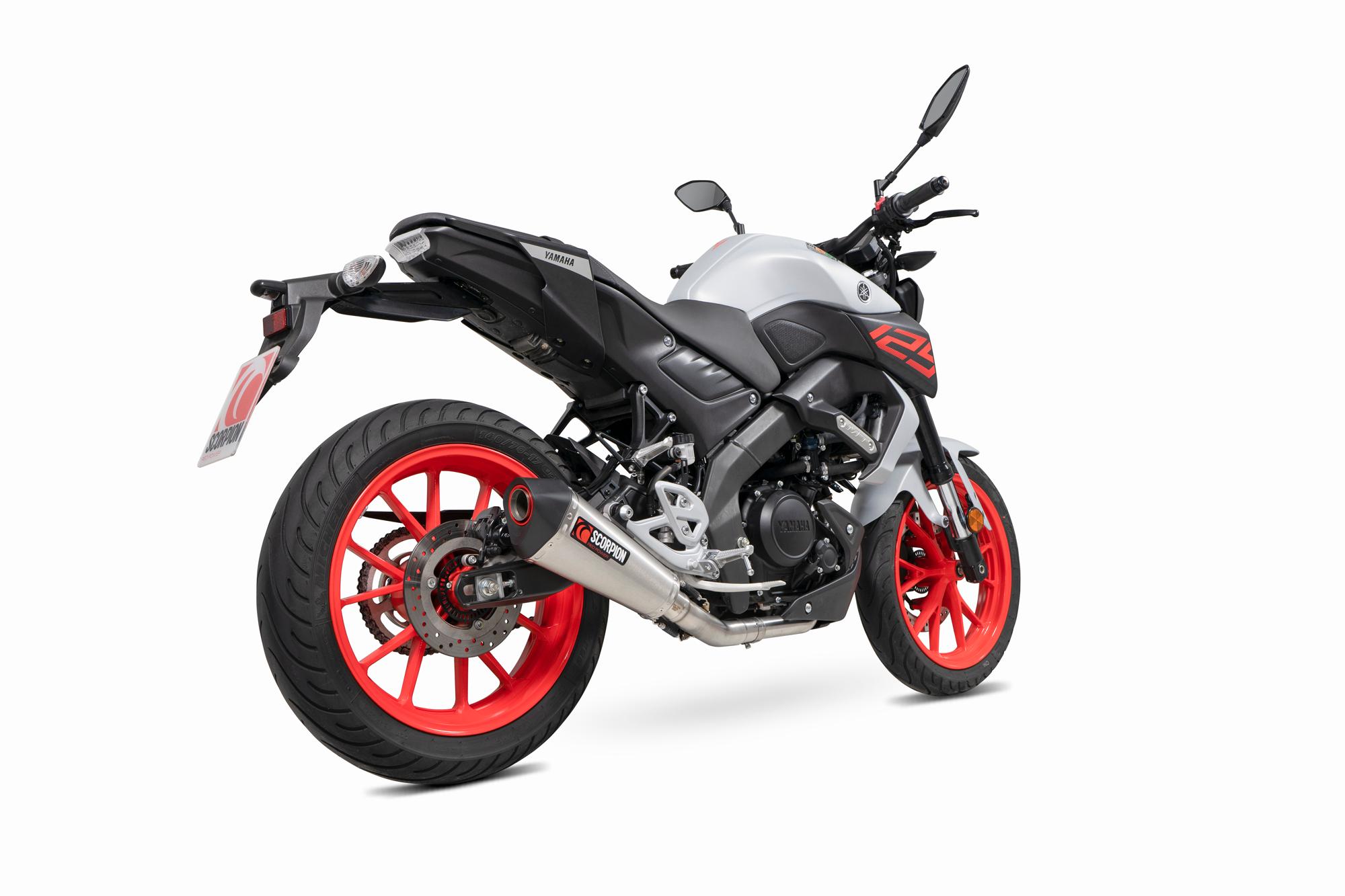 RYA118SYSSEO - Scorpion Serket Taper Full System Stainless Exhaust - Yamaha MT-125 (Euro 4) 2019 - 2020