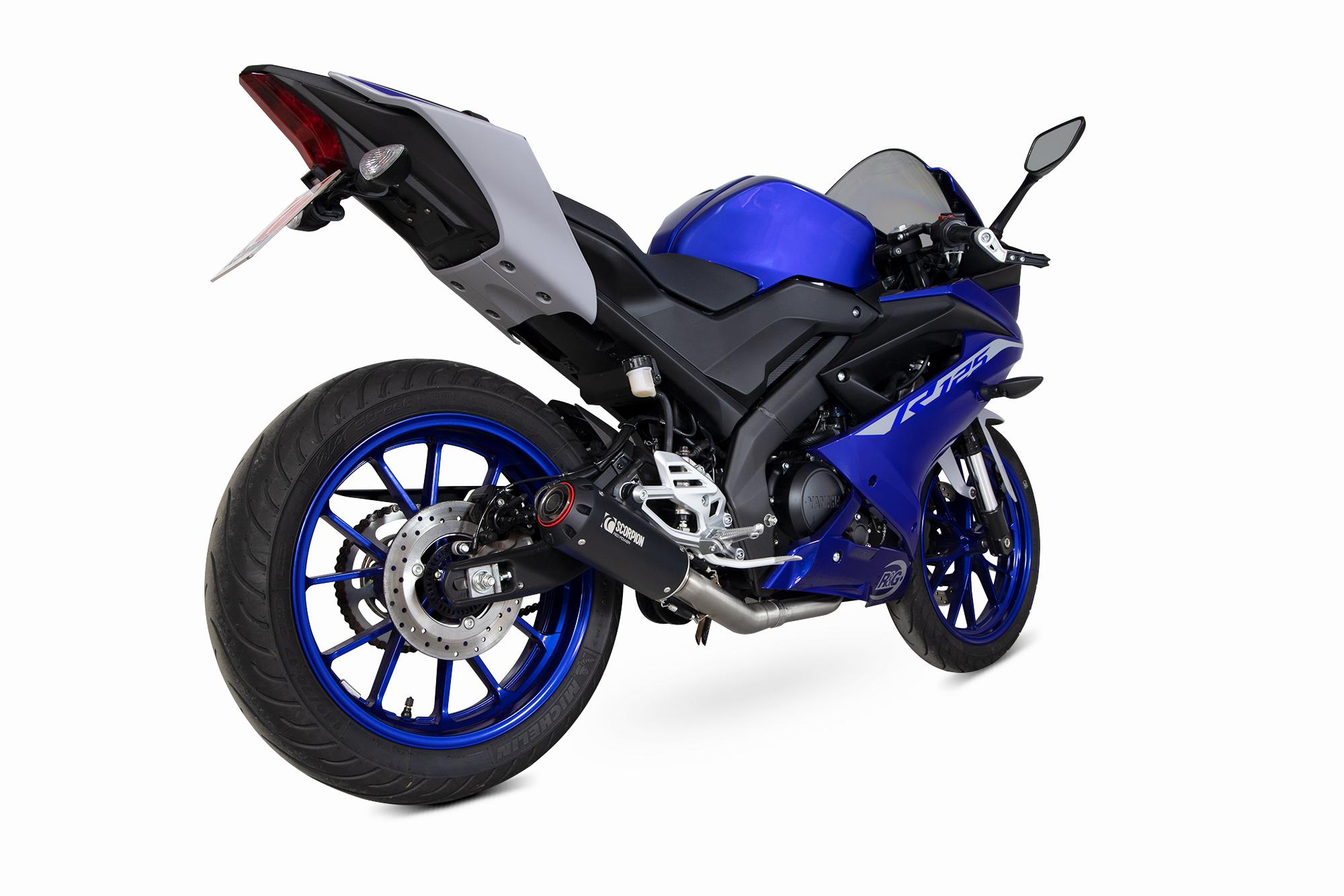 Scorpion Exhausts Red/Black Pya115sysbcer - Scorpion Power Ceramic Exhaust - Yamaha Yzf R 125 2021
