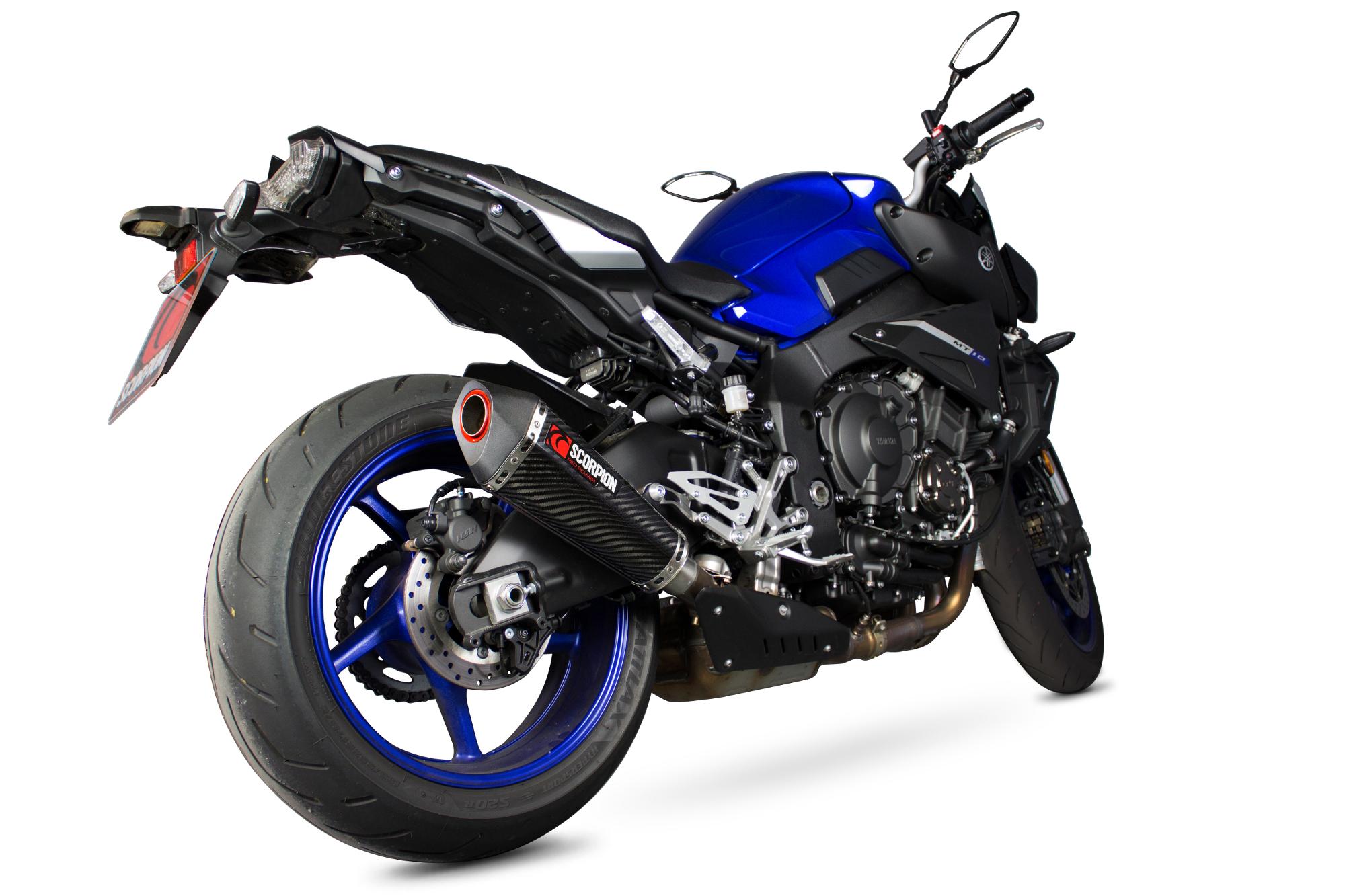 Scorpion Exhausts Rya102ceo - Scorpion Serket Taper Carbon Oval Exhaust - Yamaha Mt-10 2016 - 2018