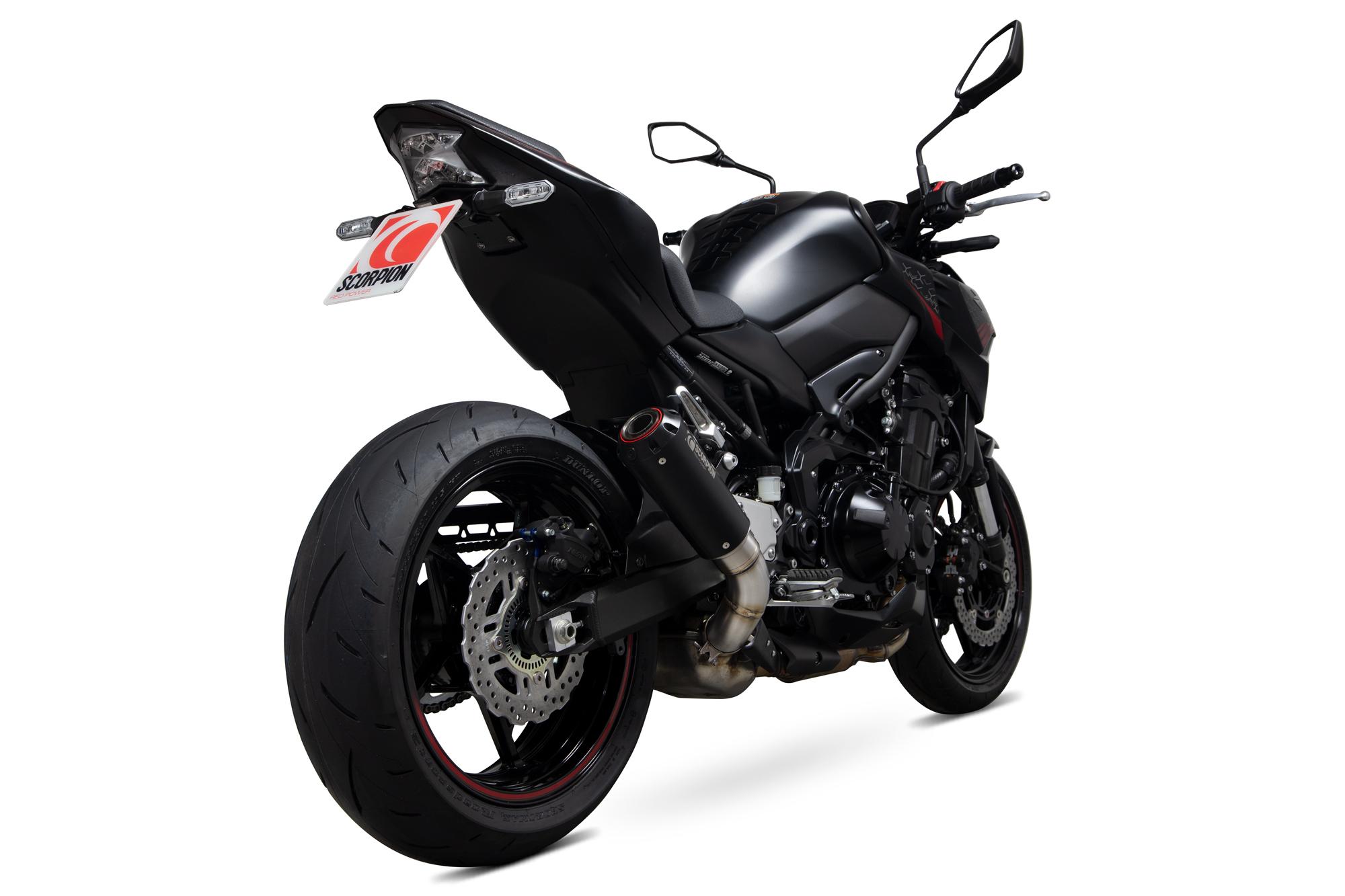 Scorpion Exhausts Red/Black Pka136bcer - Scorpion Power Ceramic Slip-On Exhaust - Kawasaki Z900 (Euro 5) 2020