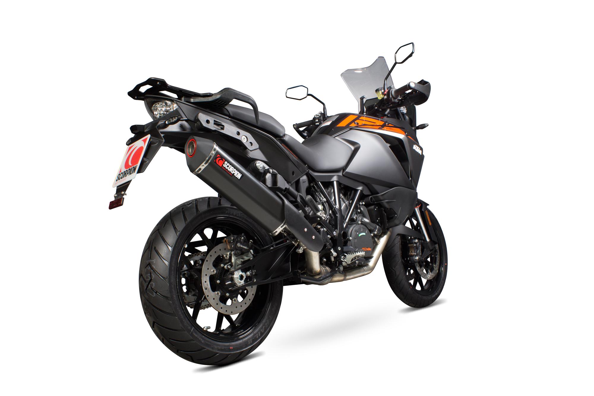 Scorpion Exhausts Black Rkt86bcer - Scorpion Serket Parallel Ceramic Exhaust - Ktm 1290 Super Adventure 2015 - 2018