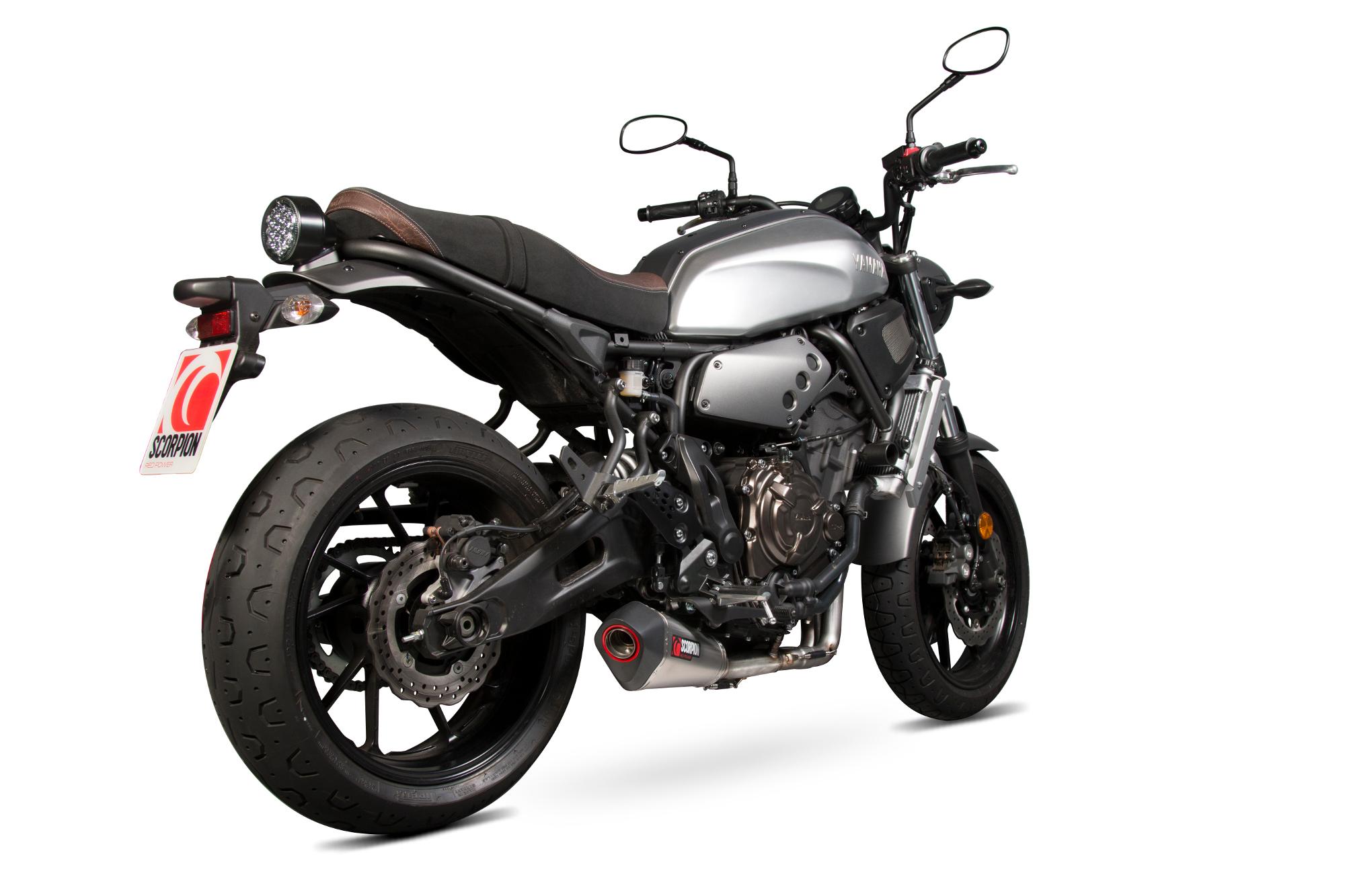 Scorpion Exhausts Red Rya103systeo - Scorpion Serket Taper Titanium Oval Exhaust - Yamaha Xsr 700 Full System 2016 - 2018