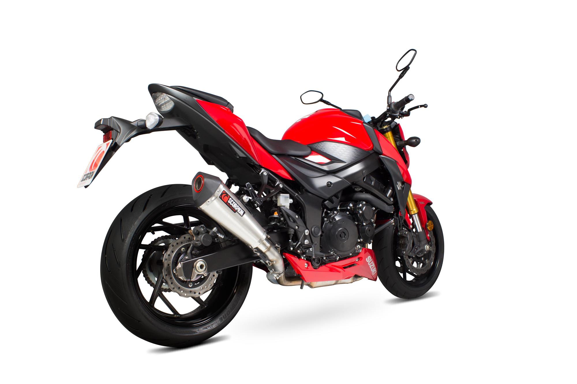 RSI122SEO - Scorpion Serket Taper Stainless Oval Exhaust - Suzuki GSX-S 750 2017 - 2018