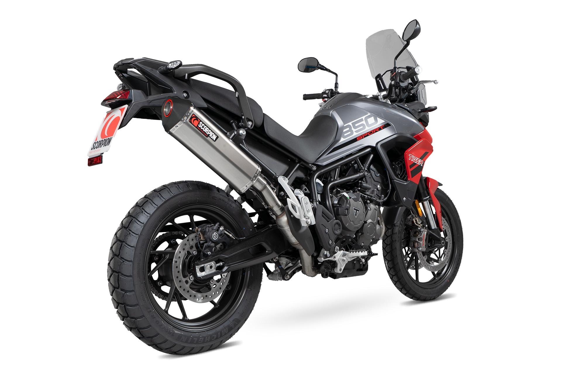 Scorpion Exhausts Black Rtr92teo - Scorpion Serket Parallel Titanium Slip-On Exhaust - Triumph Tiger 850 2021 - 2022