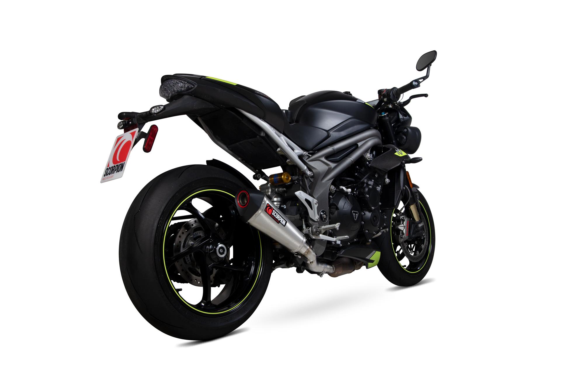 RTR88SESEO - Scorpion Serket Taper Stainless Steel Exhaust - Triumph Speed Triple 1050 S & RS 2018 - 2020