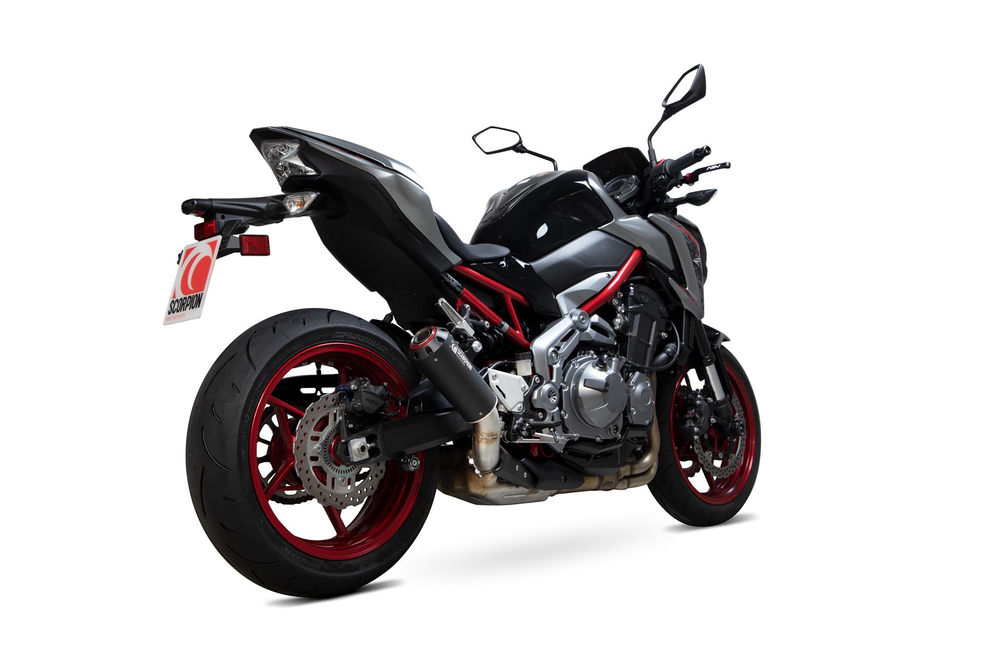 Scorpion Exhausts Red/Black Pka114bcer - Scorpion Power Ceramic Exhaust - Kawasaki Z900 / Z900 A2 2017 - 2020