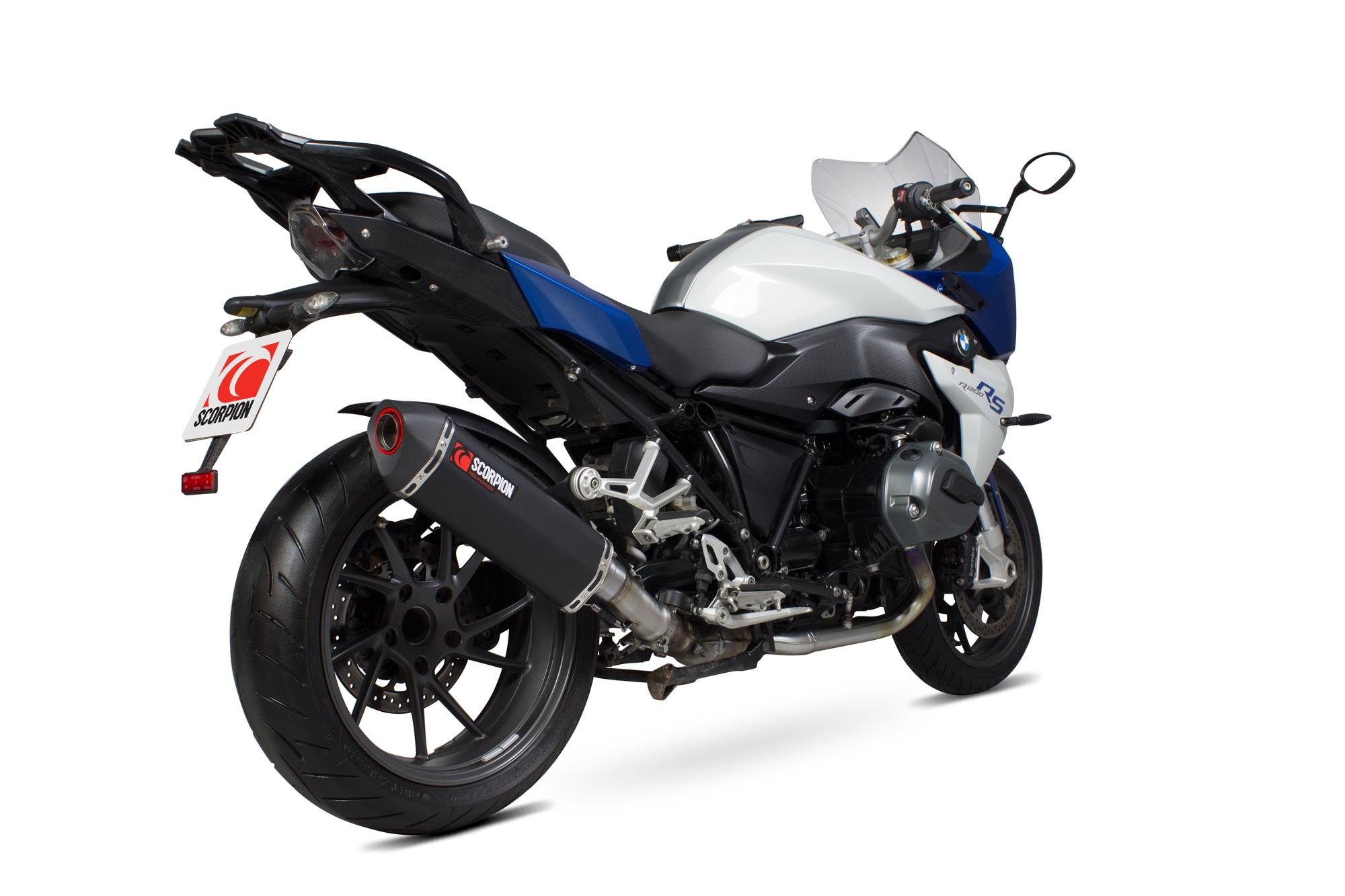 Scorpion Exhausts Black Rbm79bcer - Scorpion Serket Slip-On Ceramic Exhaust - Bmw R1200 R / R1200 Rs - 2015 - 2019