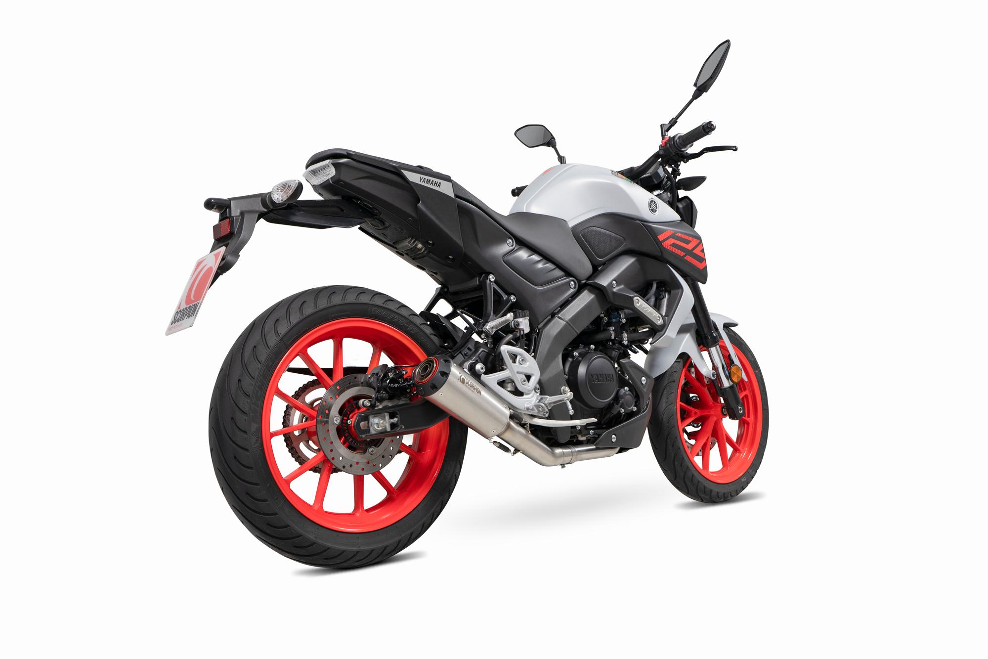 PYA118SYSSEO - Scorpion Red Power Full System Stainless Exhaust - Yamaha MT-125 (Euro 4) 2019 - 2020