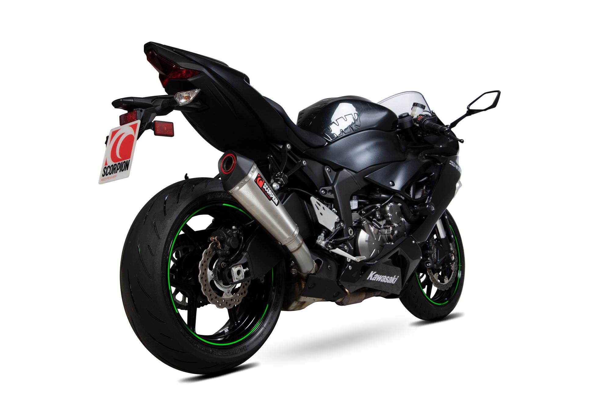 Scorpion Exhausts Red/Black Rka129seo - Scorpion Serket Taper Stainless Steel Exhaust - Kawasaki Ninja Zx-6R 2019 - 2020