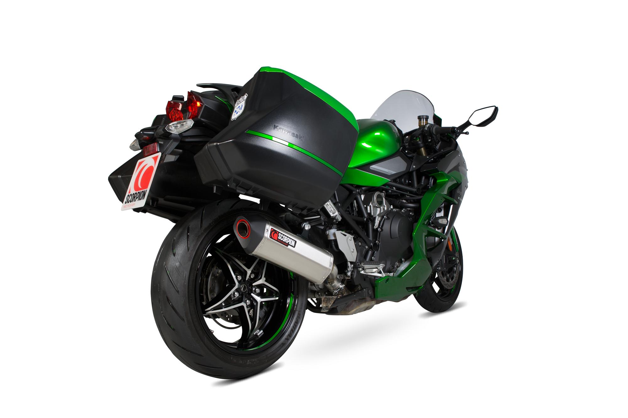 Scorpion Exhausts Rka122seo - Scorpion Serket Parallel Stainless Steel Exhaust - Kawasaki Ninja H2 Sx / H2 Sx Se 2018 - 2019