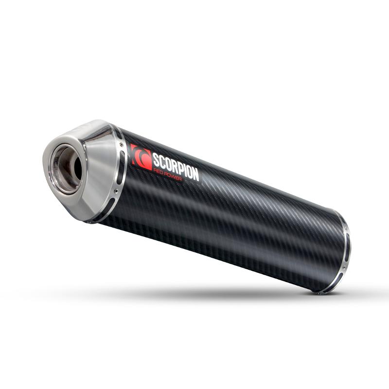 EHA54CEO - Scorpion Factory Carbon Oval Exhaust - Honda CBR1100 XX S-Blackbird 1996-2007