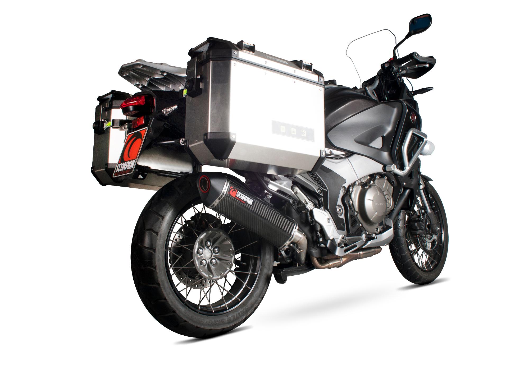 Scorpion Exhausts Rha156ceo - Scorpion Serket Parallel Carbon Fibre Exhaust - Honda Vfr 1200 X Crosstourer - 2012 - 2019
