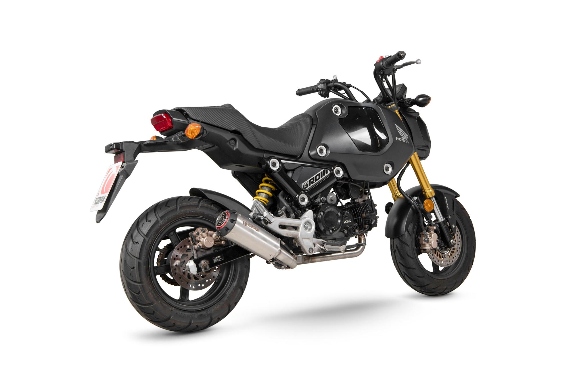Scorpion Exhausts Silver Pha199sysseo - Scorpion Red Power Full System Stainless Steel For Honda Msx 125 2021-2023