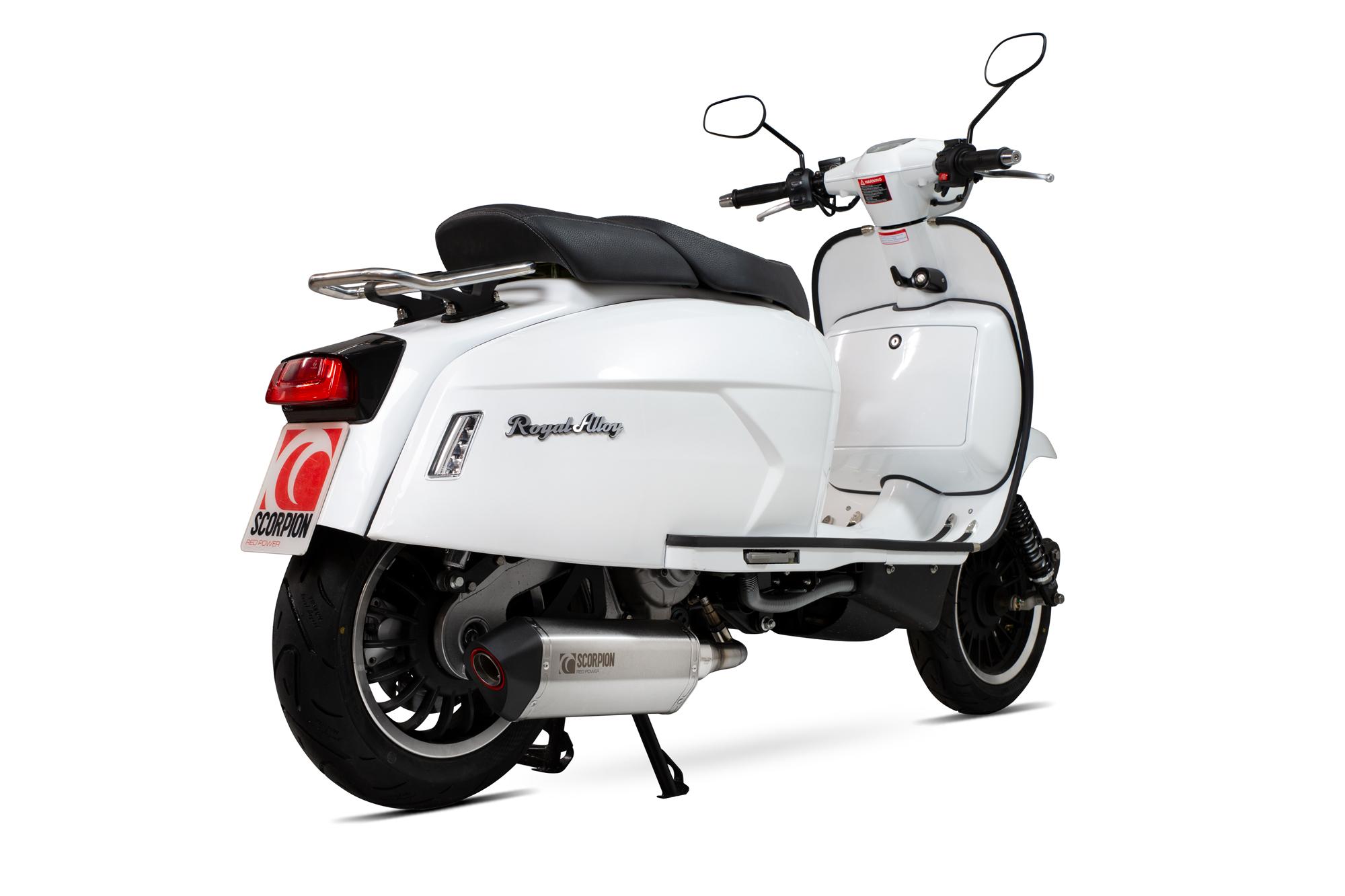 Scorpion Exhausts Silver Rra105seo - Scorpion Serket Parallel Full System Stainless Steel For Royal Alloy Gp300 Lc 2019-2024