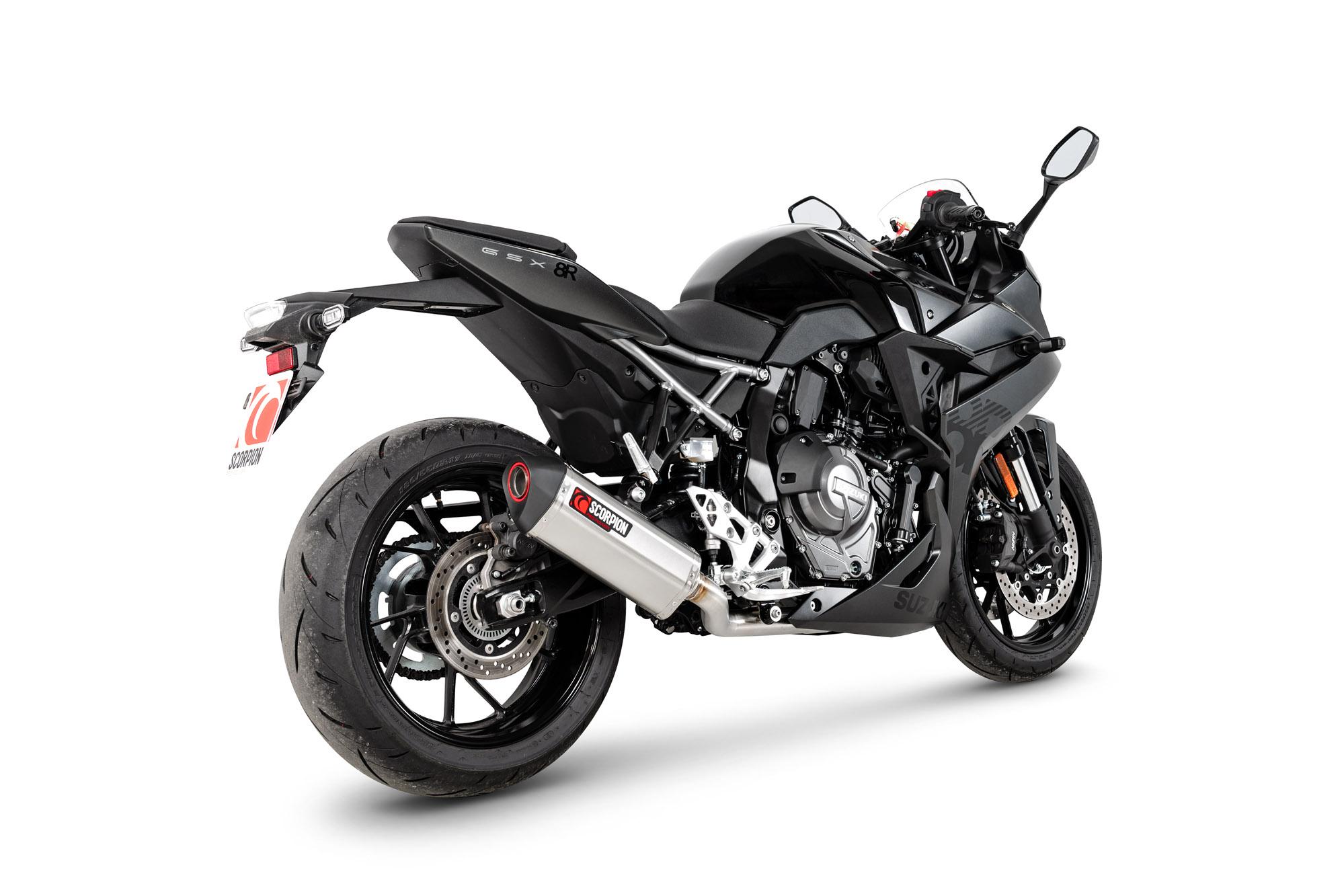Scorpion Exhausts Silver Rsi130sysseo - Scorpion Serket Parallel Full System Stainless Steel For Suzuki Gsx-8R 2024-2025
