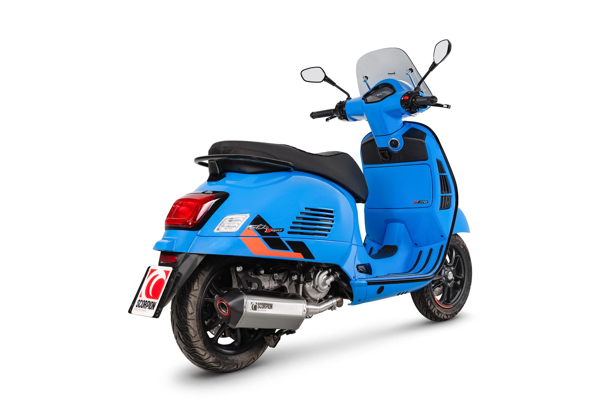 Scorpion Exhausts Silver Rve221seo - Scorpion Serket Parallel Slip-On Stainless Steel For Vespa Gts 310 2024-2025