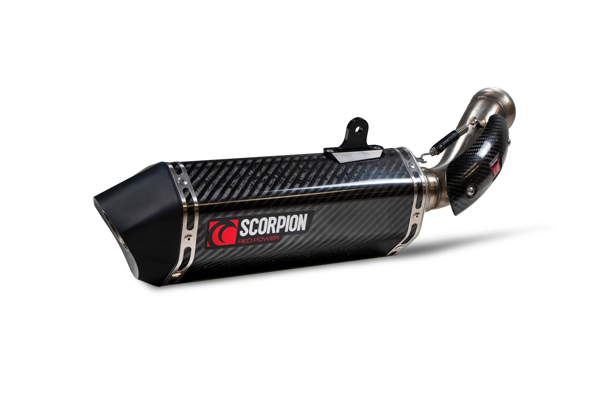 Scorpion Exhausts Black Rkt94ceo - Scorpion Serket Parallel Slip-On Carbon Fibre For Ktm 890 Duke 2020-2025