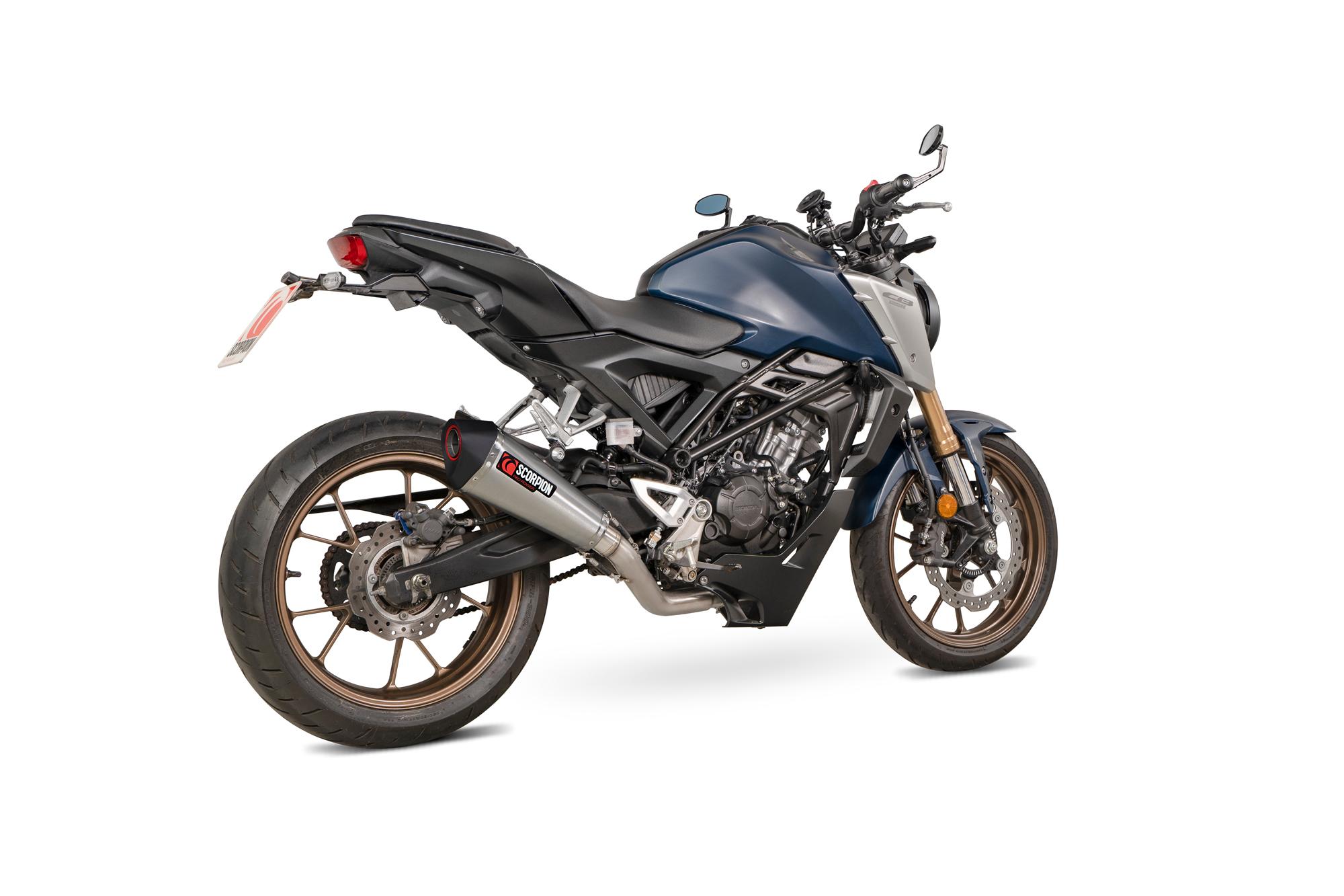 RHA198SYSSEO - Scorpion Serket Taper Full System Stainless Steel For Honda CB 125 R 2021-2024