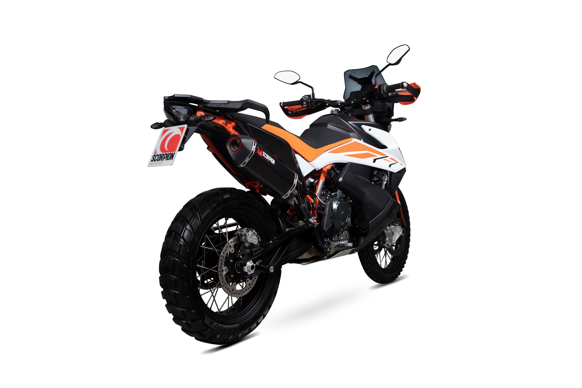 RKT91BCER - Scorpion Serket Parallel Slip-On Black Ceramic For KTM Adventure 790 2019-2020