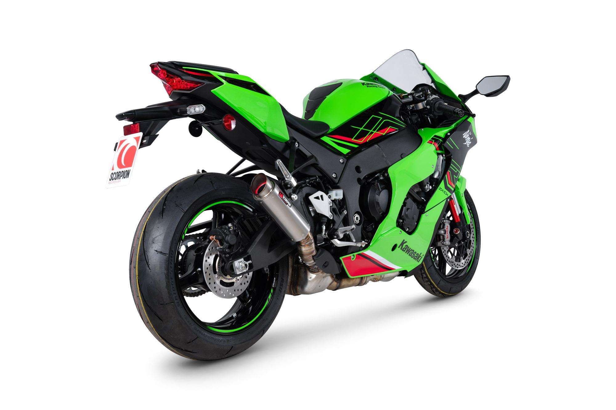 KA1021TEM - Scorpion RP1-GP Slip-On Titanium For Kawasaki Ninja ZX-10R 2021-2025