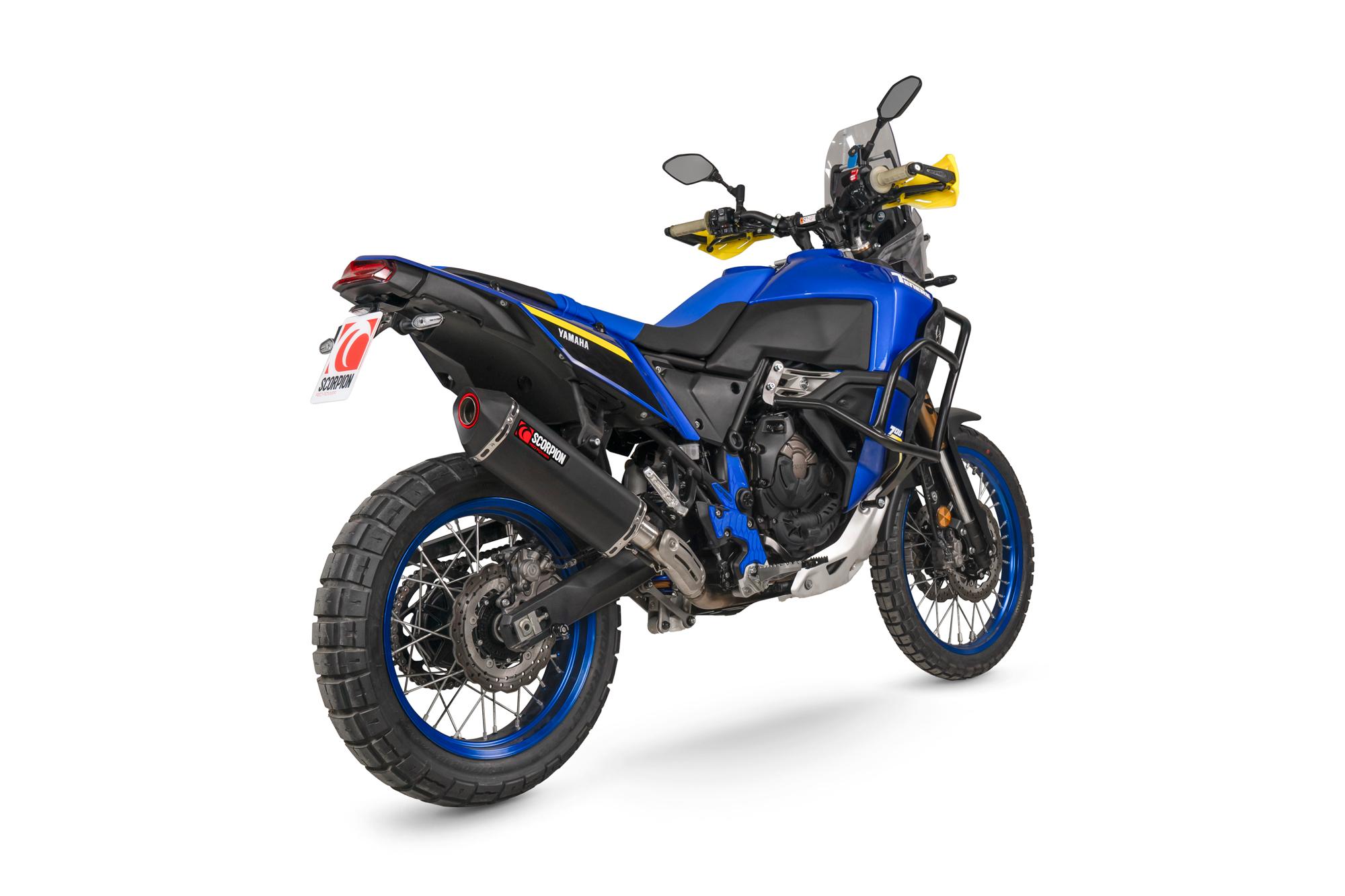 Scorpion Exhausts Black Rya125bcer - Scorpion Serket Parallel Slip-On Ceramic For Yamaha Tenere 700 World Raid 2022-2025