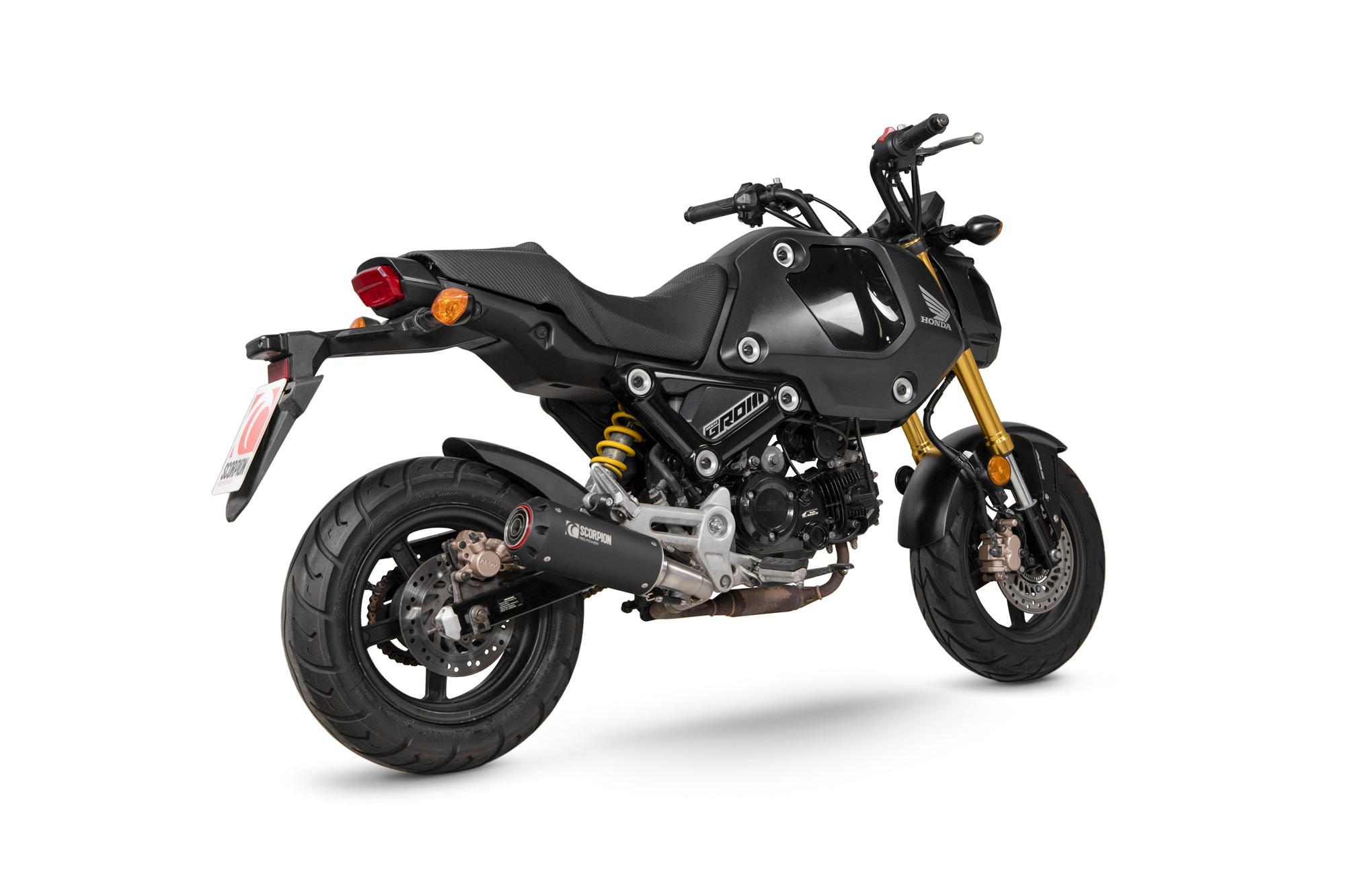 PHA199BCER - Scorpion Red Power Slip-On Black Ceramic For Honda MSX 125 2021-2023