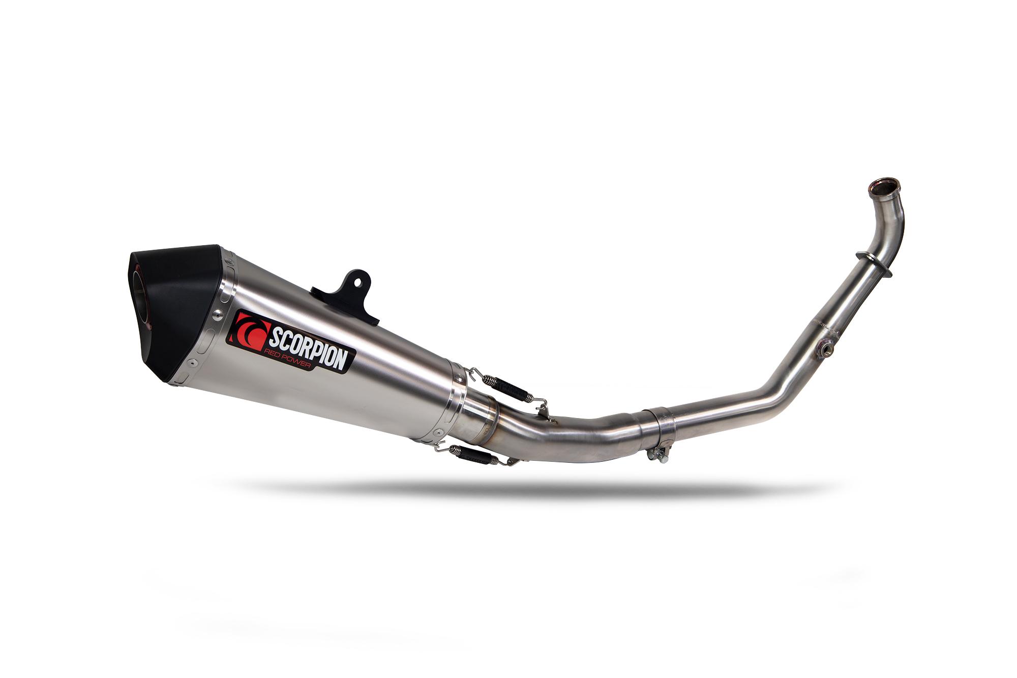 Scorpion Exhausts Grey Rya129systeo - Scorpion Serket Taper Full System Titanium For Yamaha Yzf-R125 Euro 5+ 2024-2025