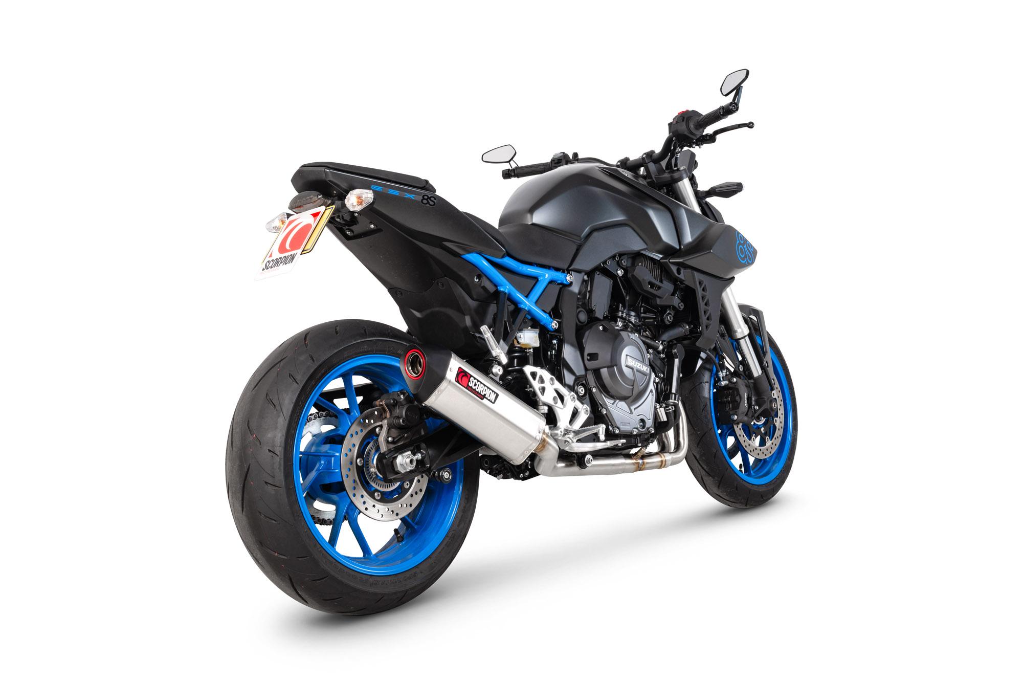 Scorpion Exhausts Silver Rsi129sysseo - Scorpion Serket Parallel Full System Stainless Steel For Suzuki Gsx-8S 2023-2025