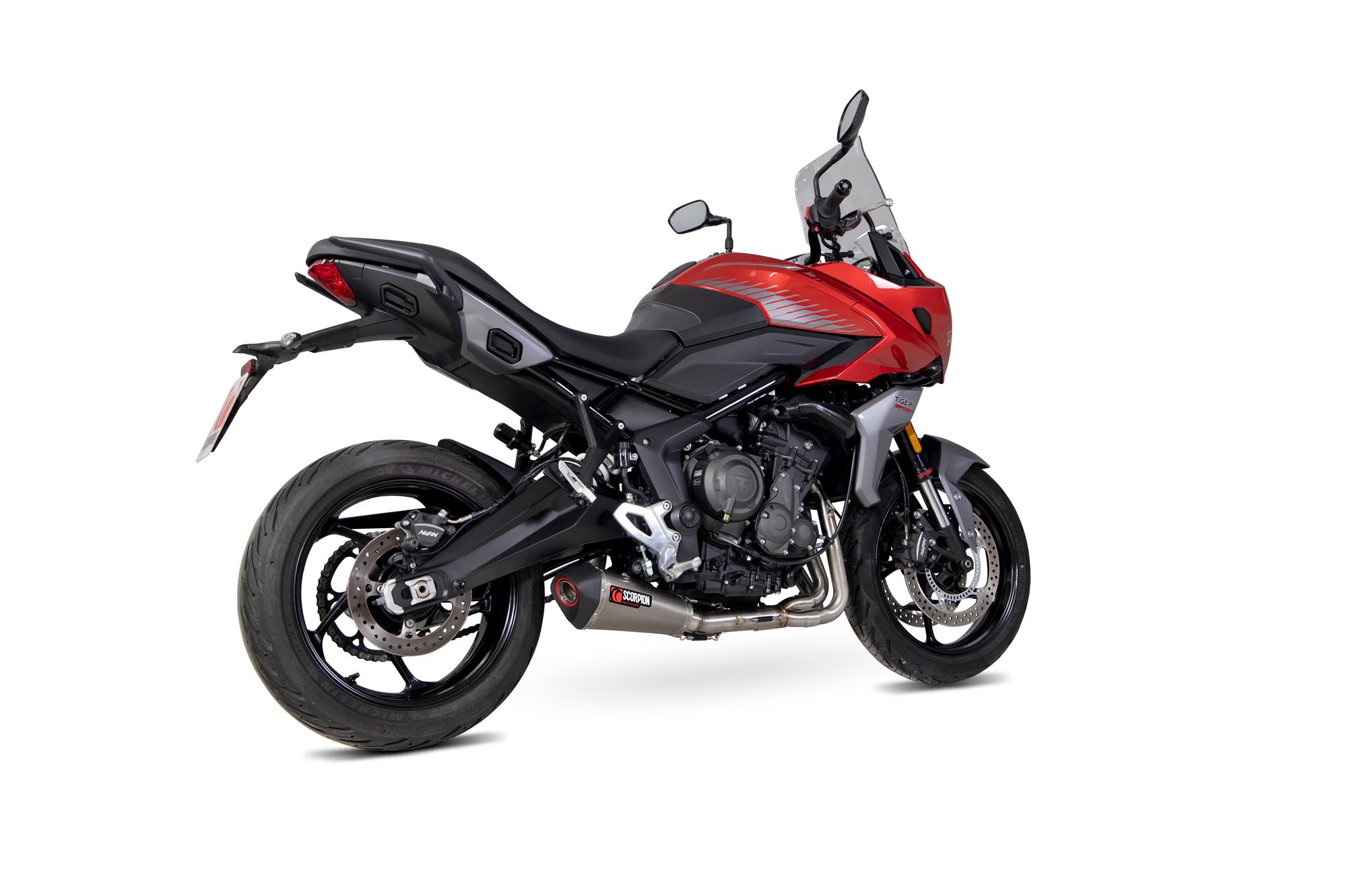 RTR93SYSTEO - Scorpion Serket Taper Full System Titanium For Triumph Tiger Sport 660 2022-2024