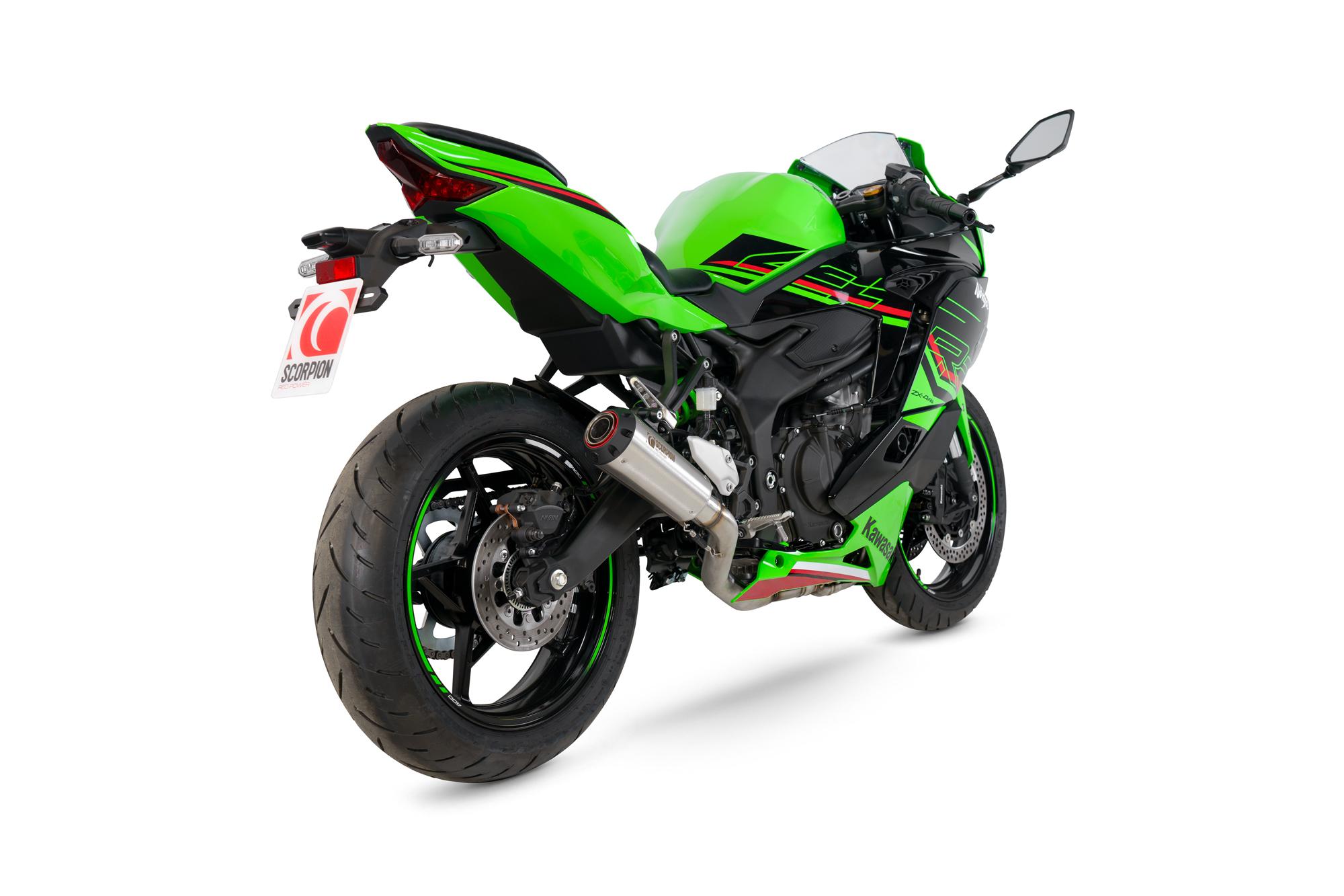 PKA146SYSSEO - Scorpion Red Power Full System Stainless Steel For Kawasaki ZX-4RR 2023-2025