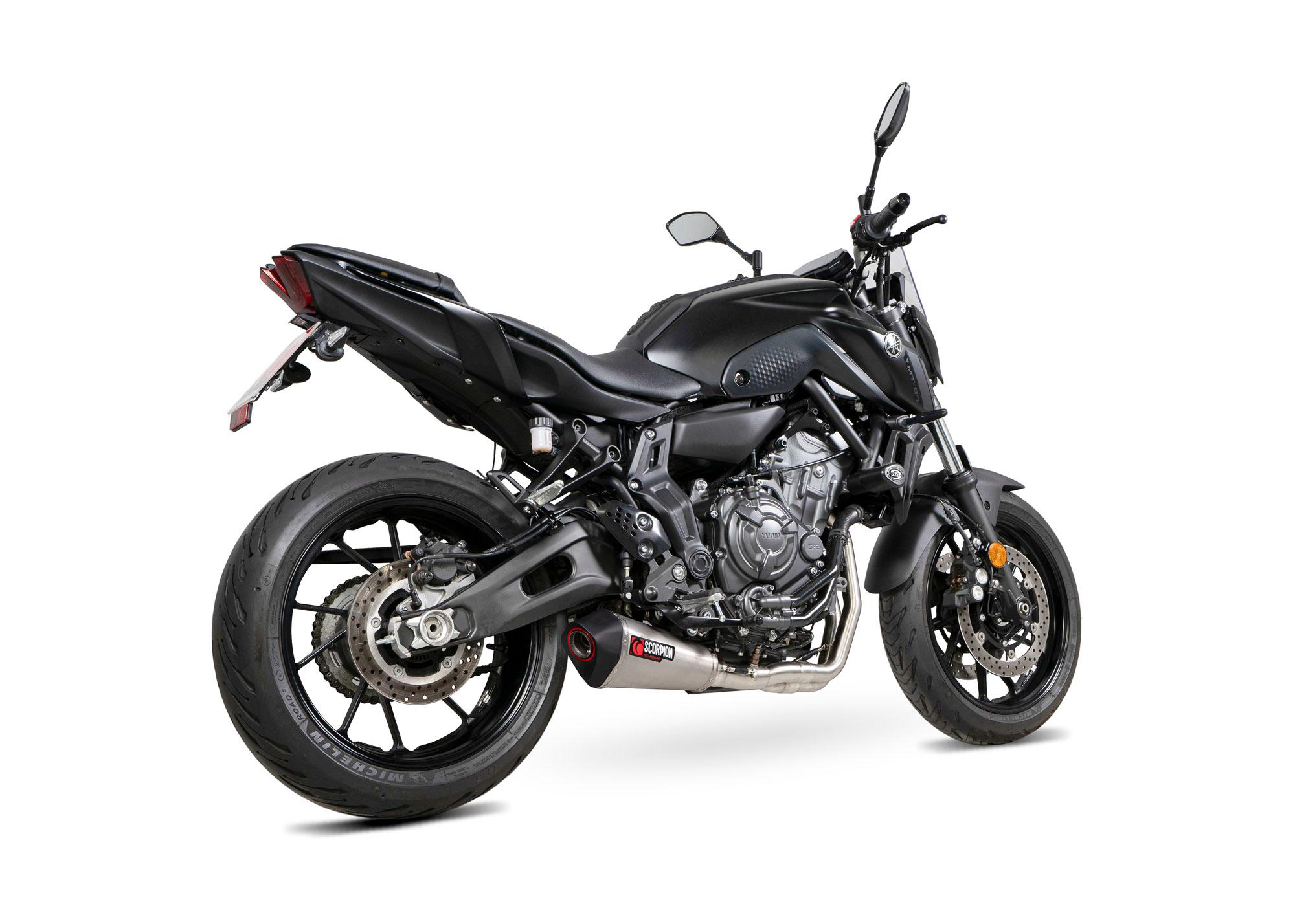RYA121SYSSEO - Scorpion Serket Taper Full System Stainless Steel For Yamaha MT-07 2022-2024